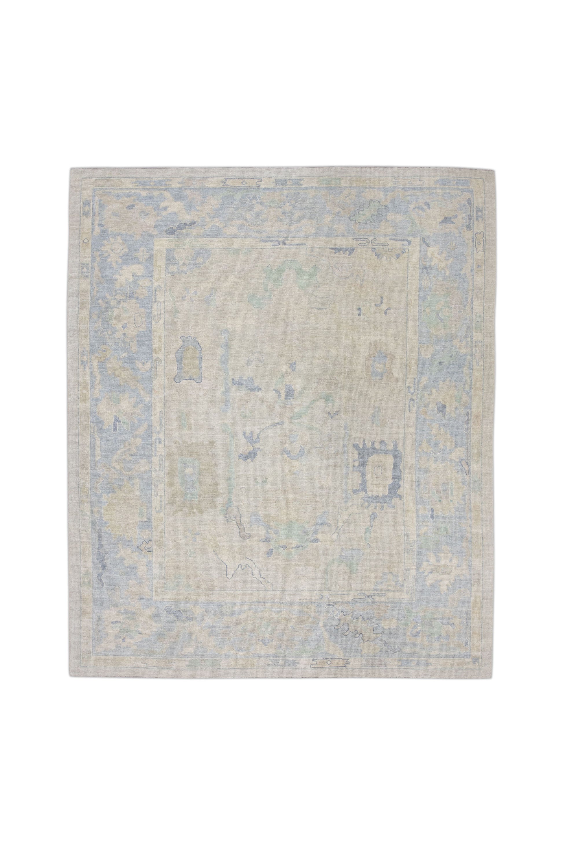 Turkish Oushak Rug 8'4" x 9'11" #10905