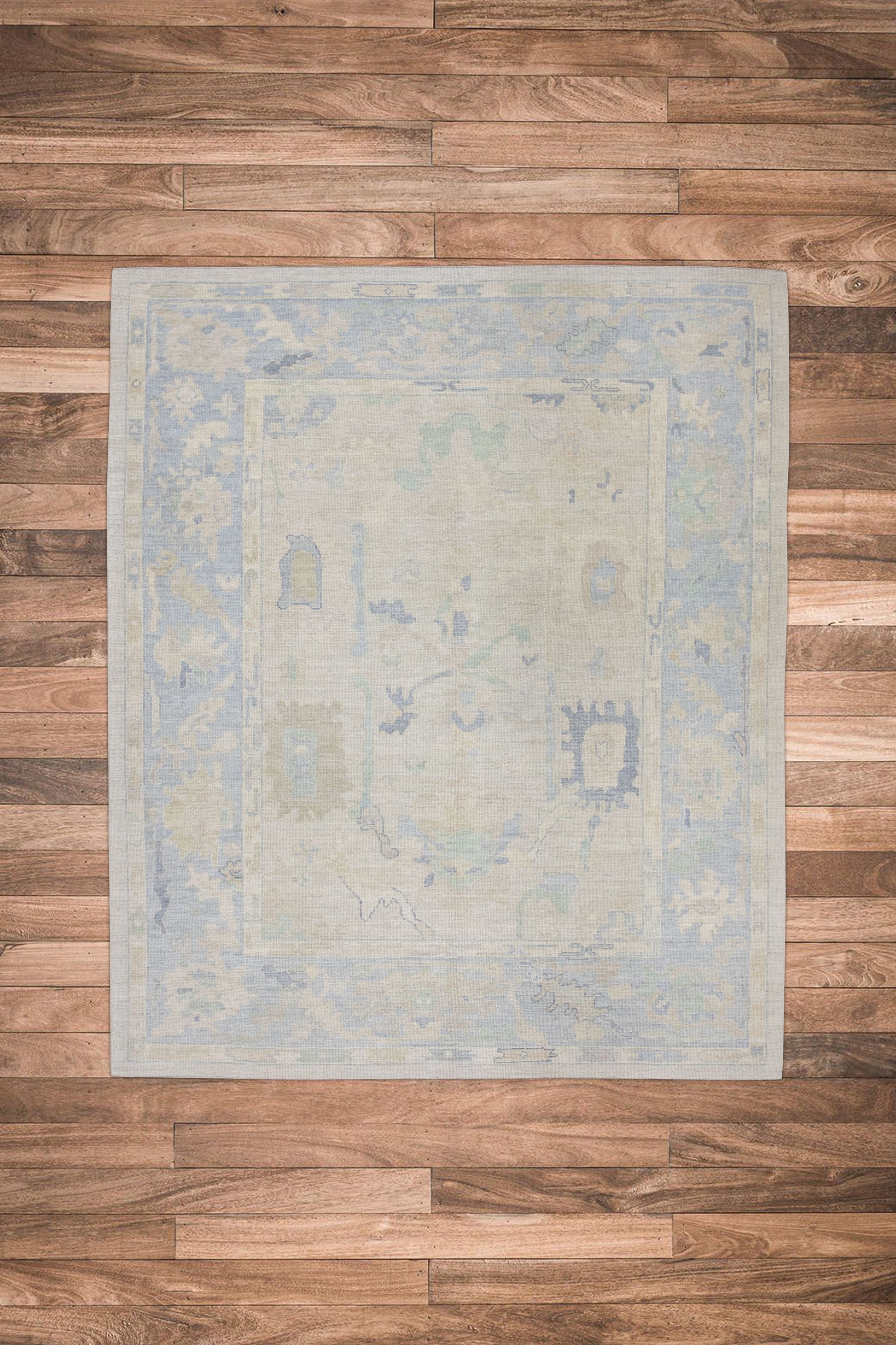 Turkish Oushak Rug 8'4" x 9'11" #10905