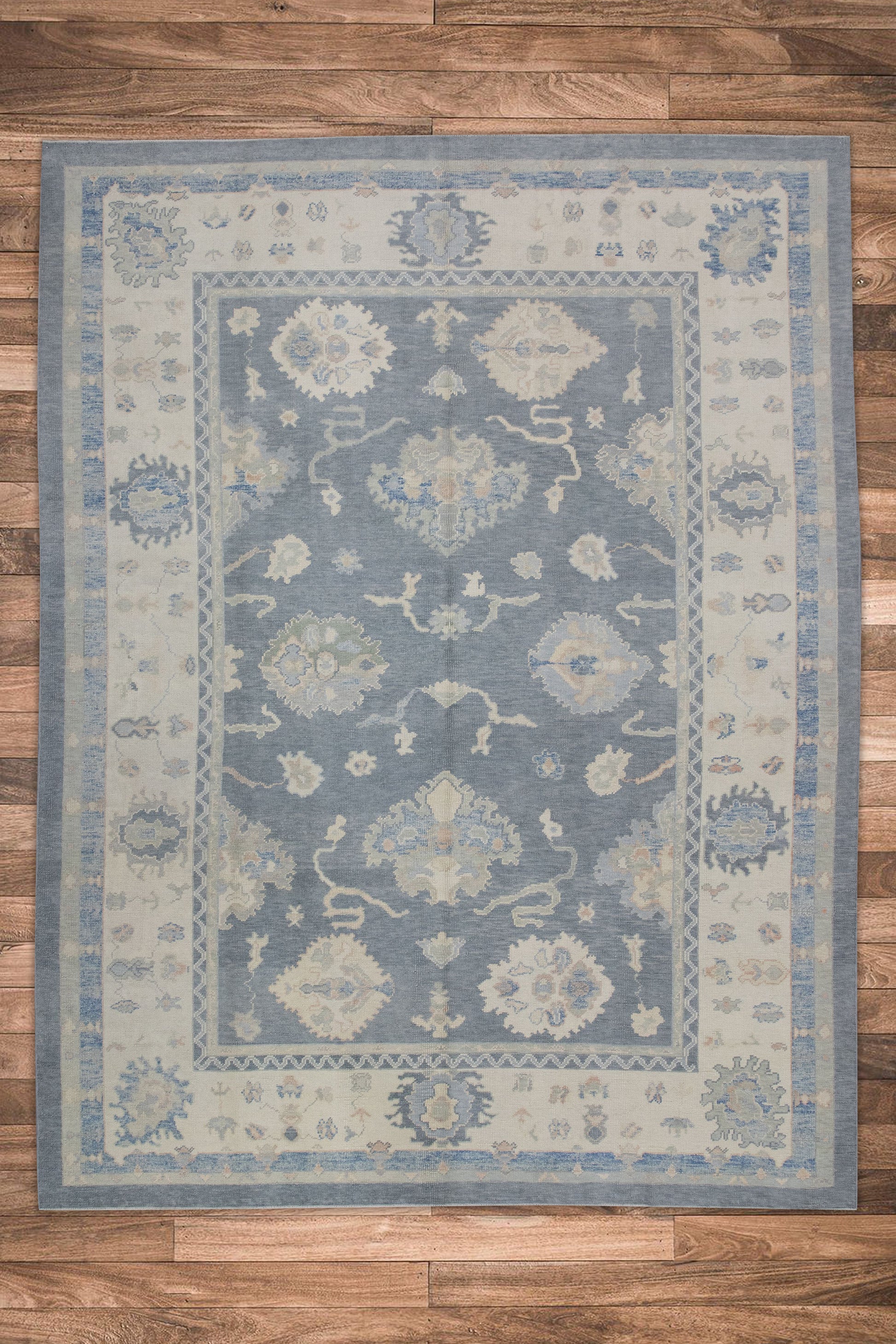 Turkish Oushak Rug 9'1" x 11'9" #7512