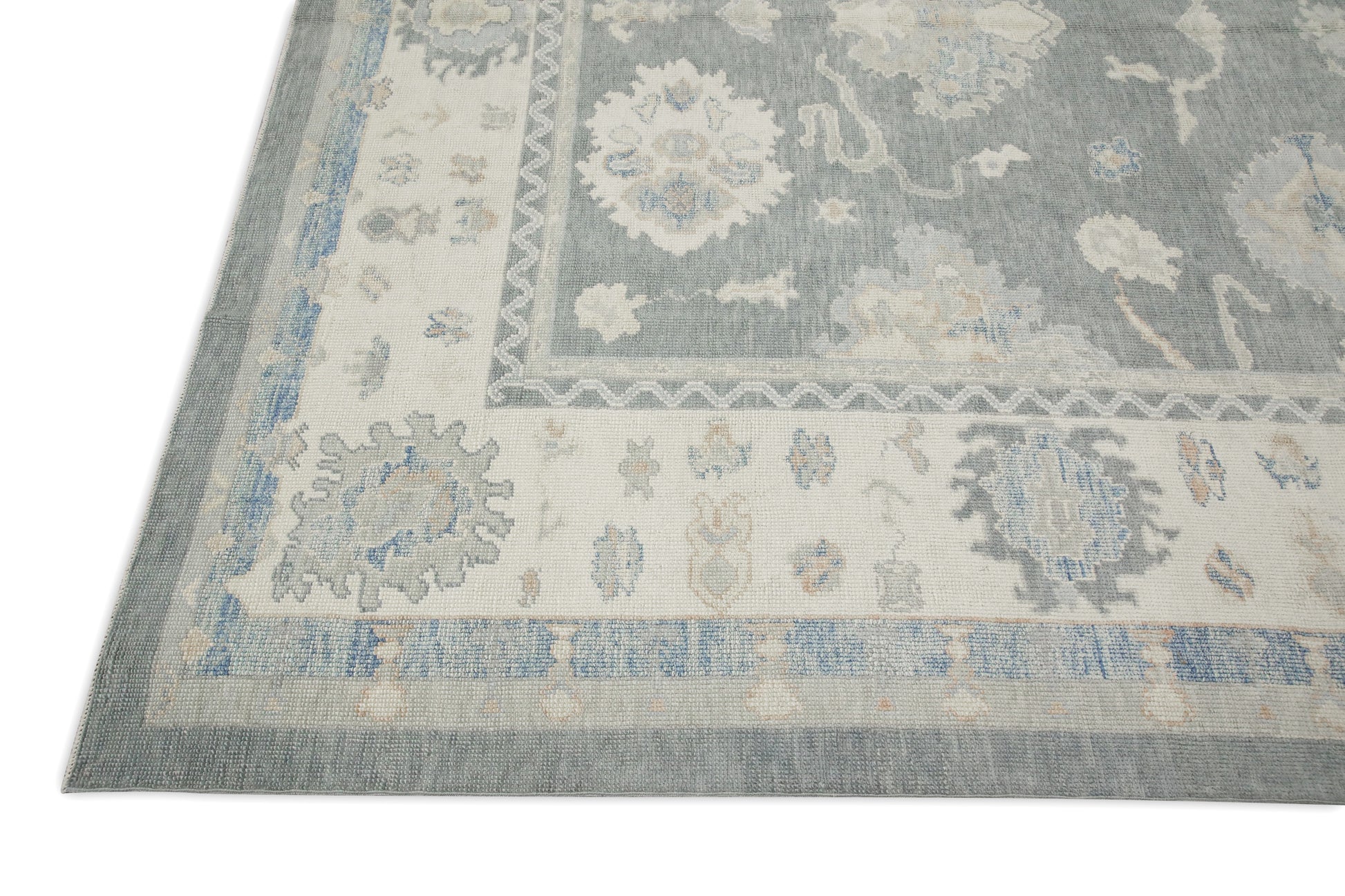 Turkish Oushak Rug 9'1" x 11'9" #7512