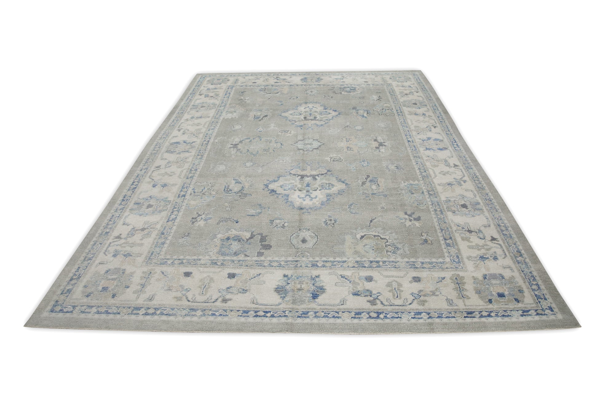 Turkish Oushak Rug 8'8" x 11'9" #7892