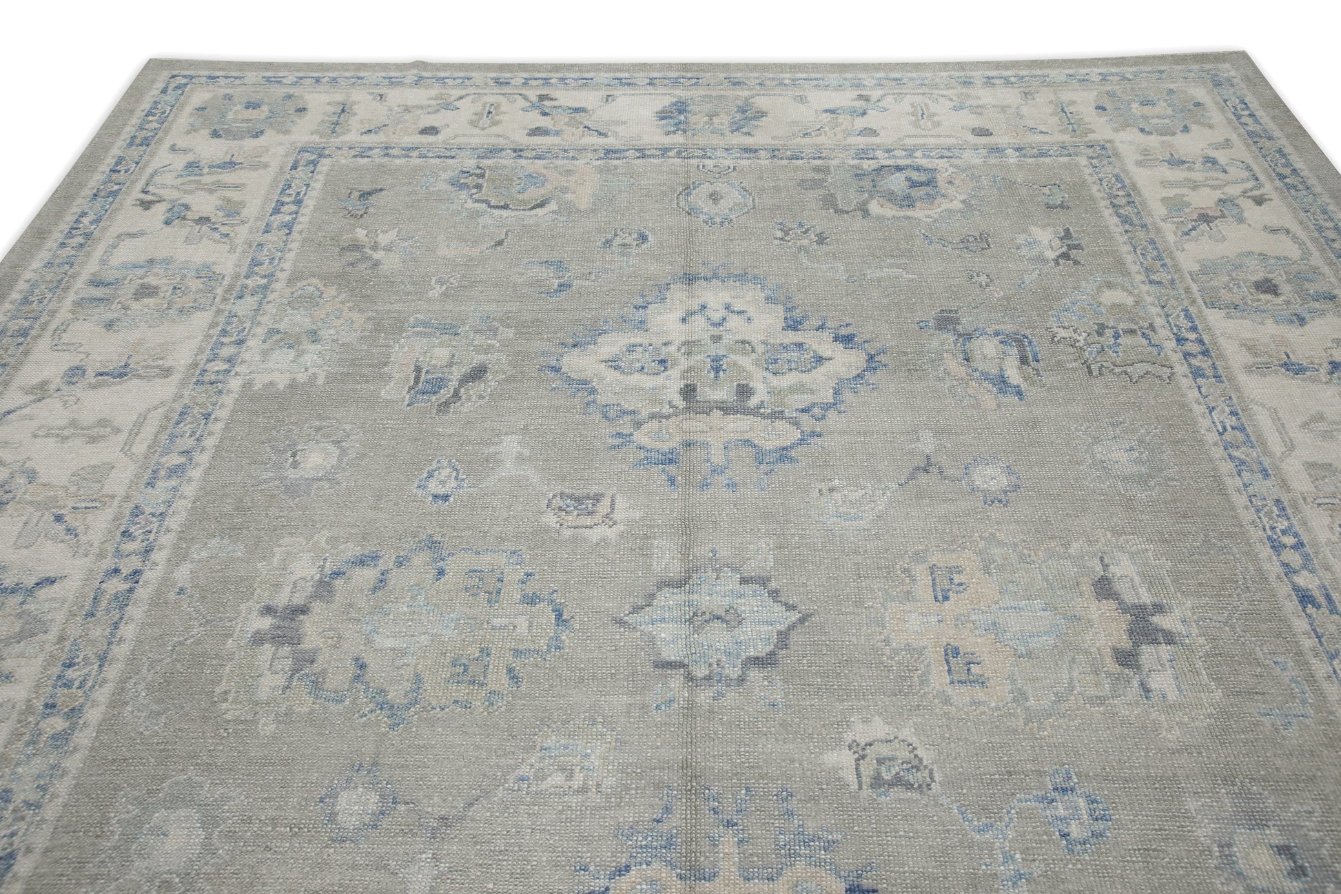 Turkish Oushak Rug 8'8" x 11'9" #7892
