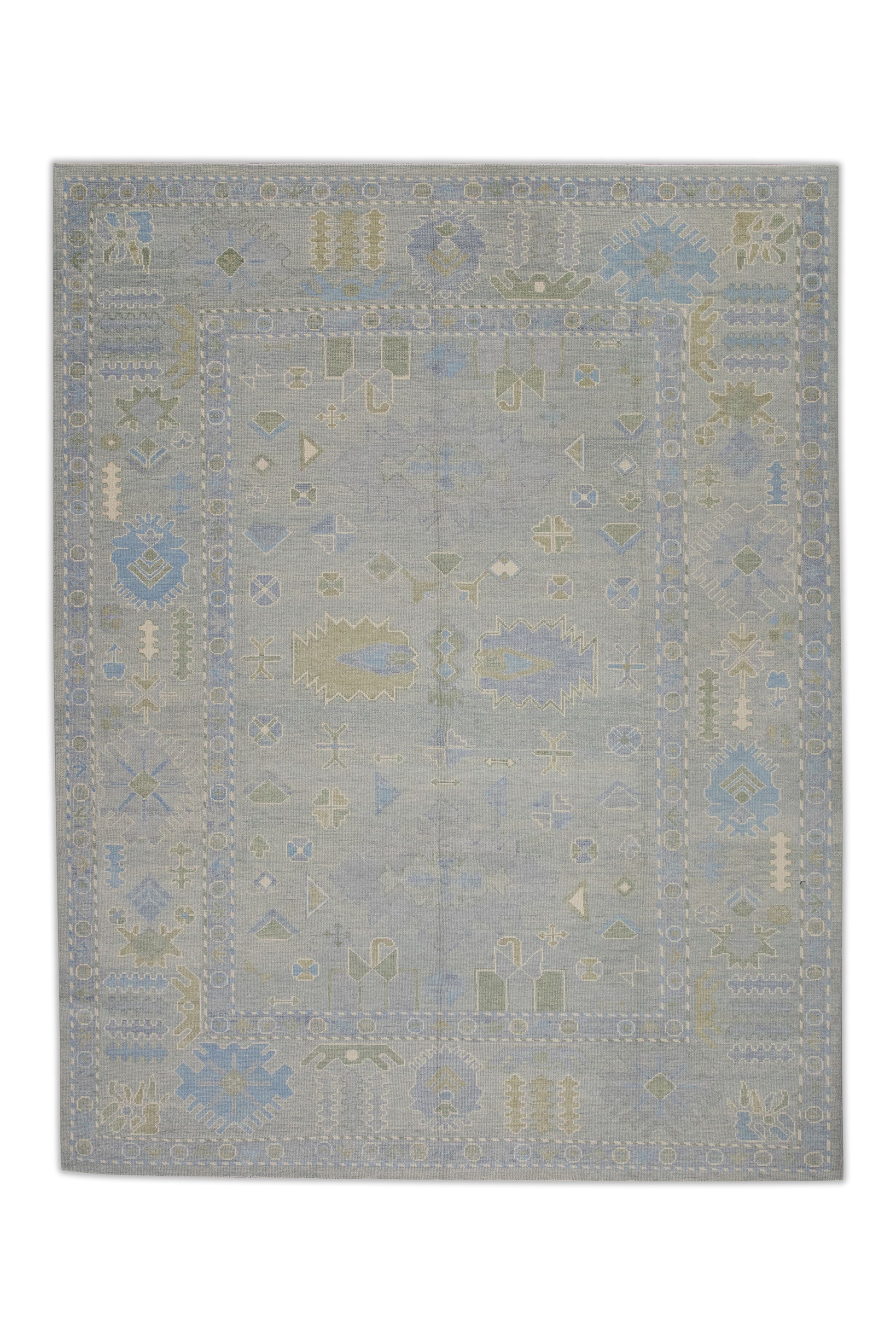 Turkish Oushak Rug 9'1" x 11'6" #7499