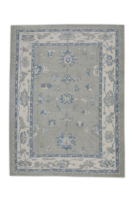 #7506 Turkish Oushak 9'1" x 12'