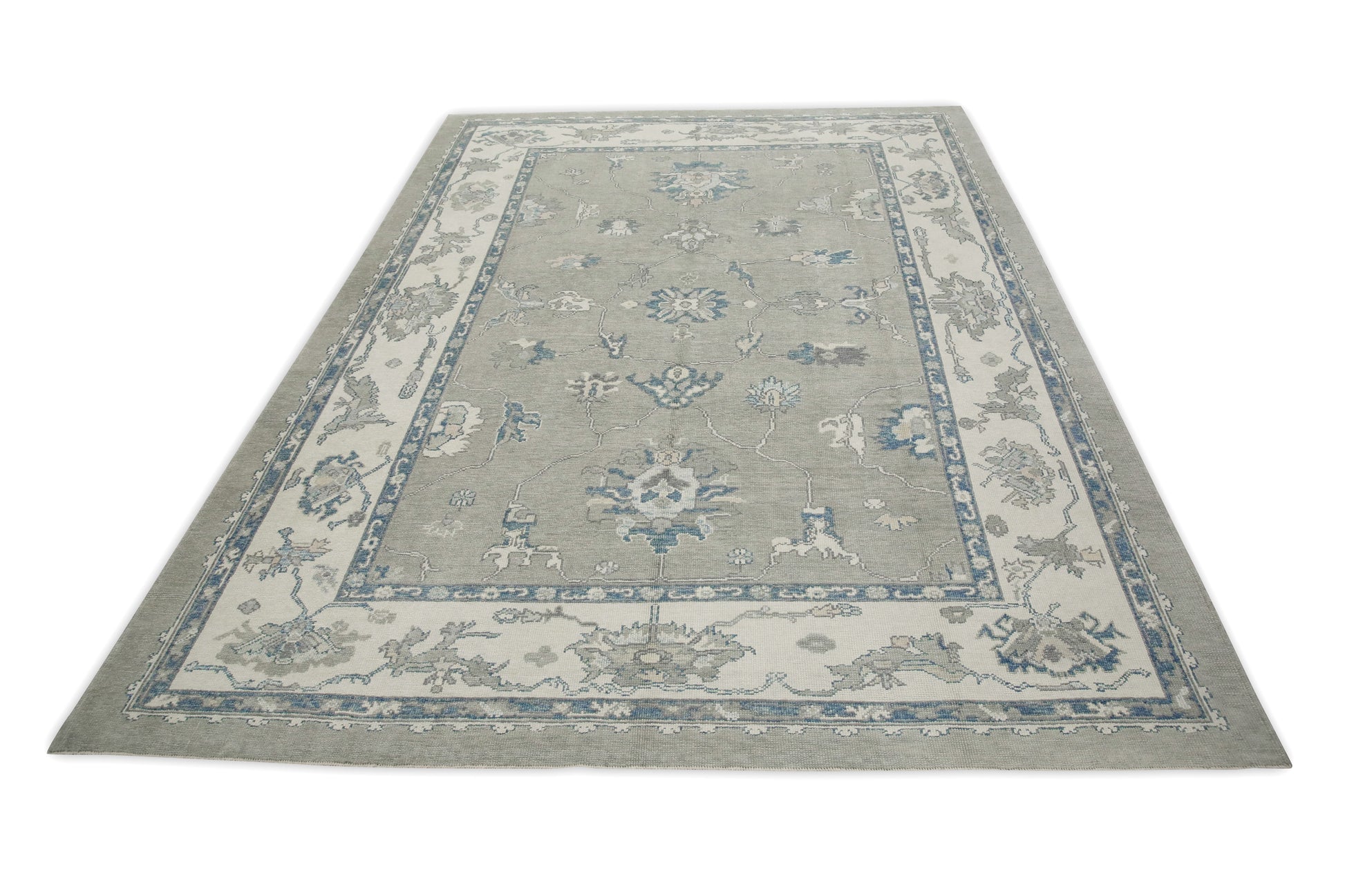 Turkish Oushak Rug 9'1" x 12' #7506