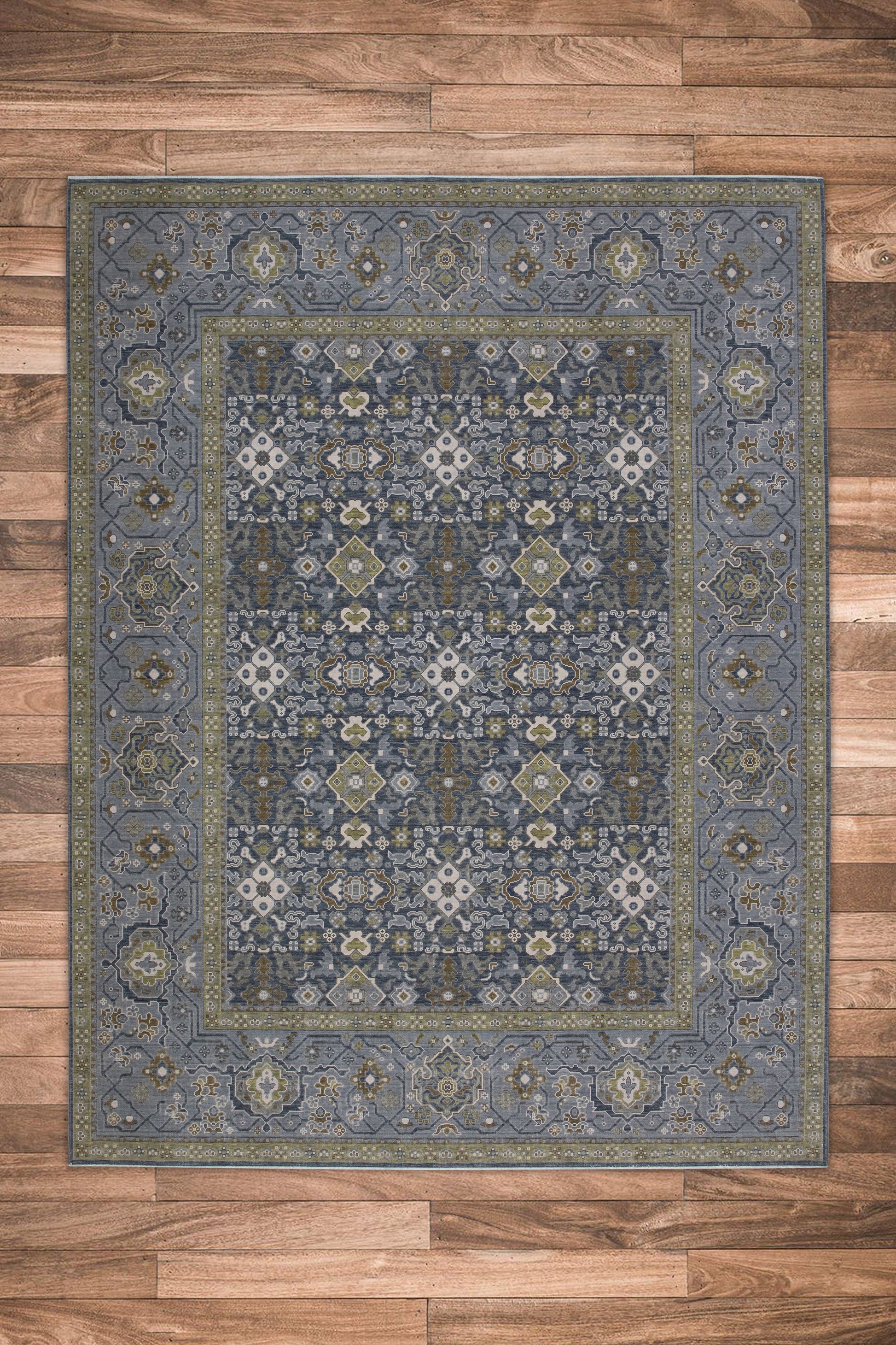 Turkish Oushak Rug 7'11" x 10'1" #08
