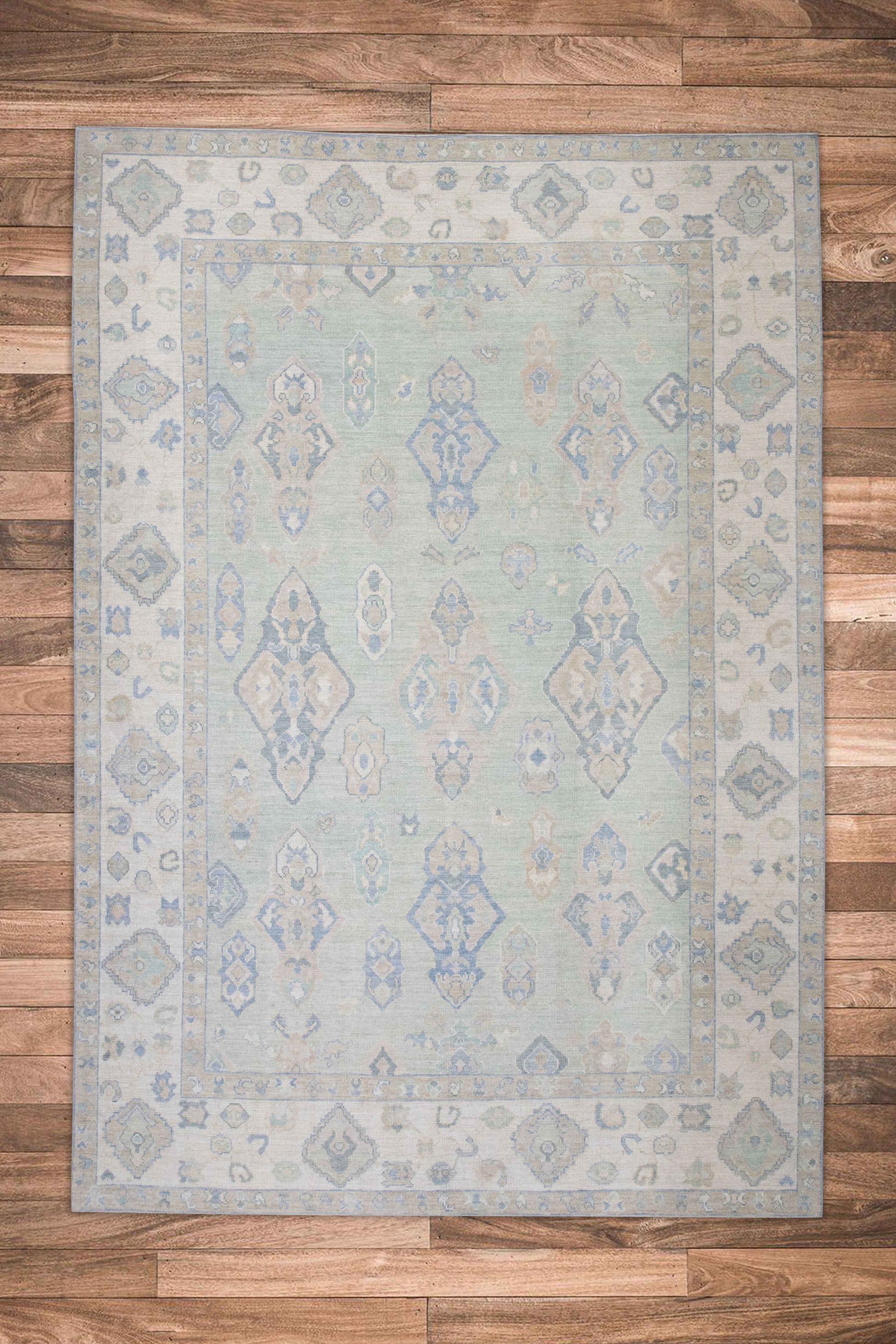 Turkish Oushak Rug 8'7" x 11'10" #11316