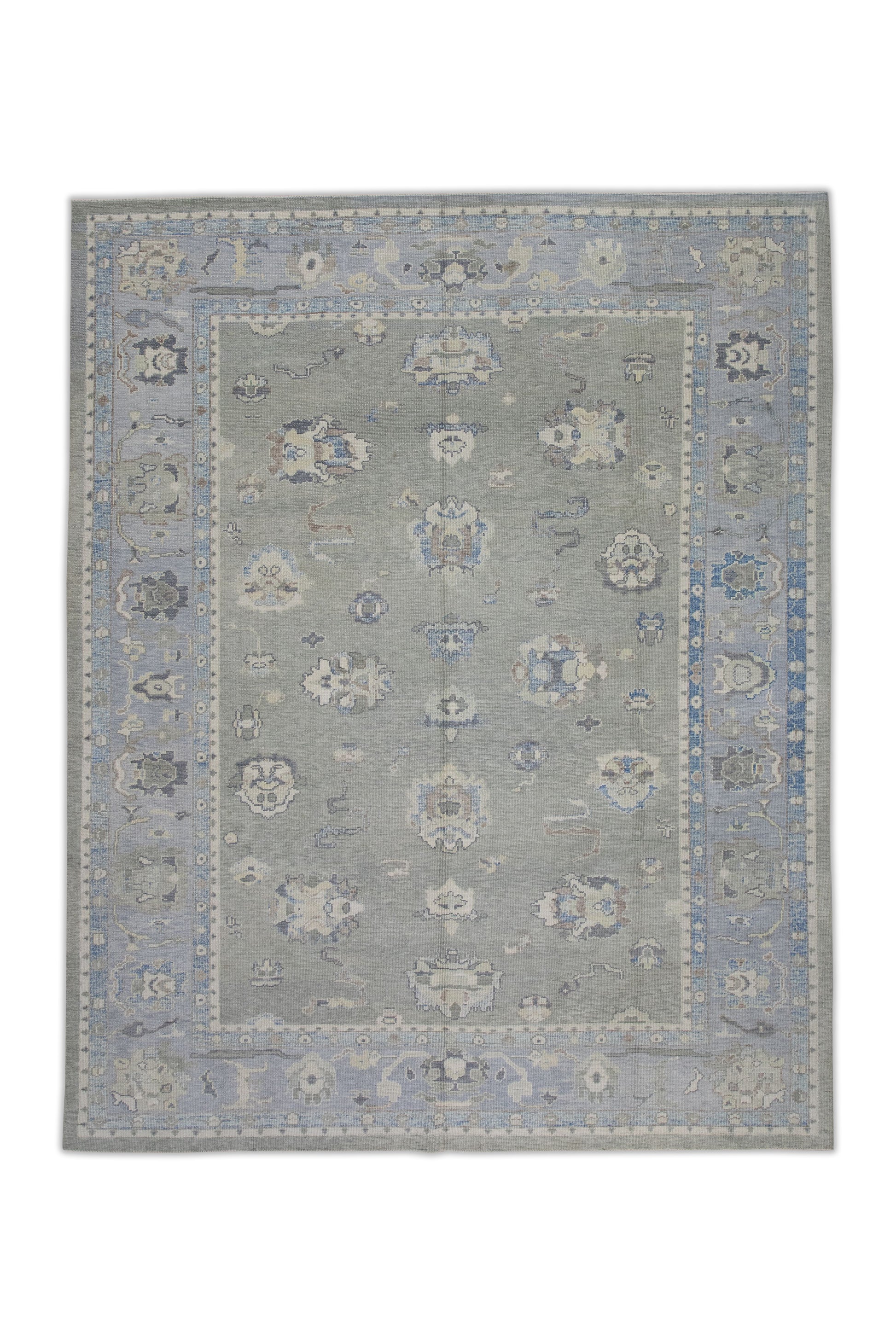 Turkish Oushak Rug 8'10" x 11'10" #7857