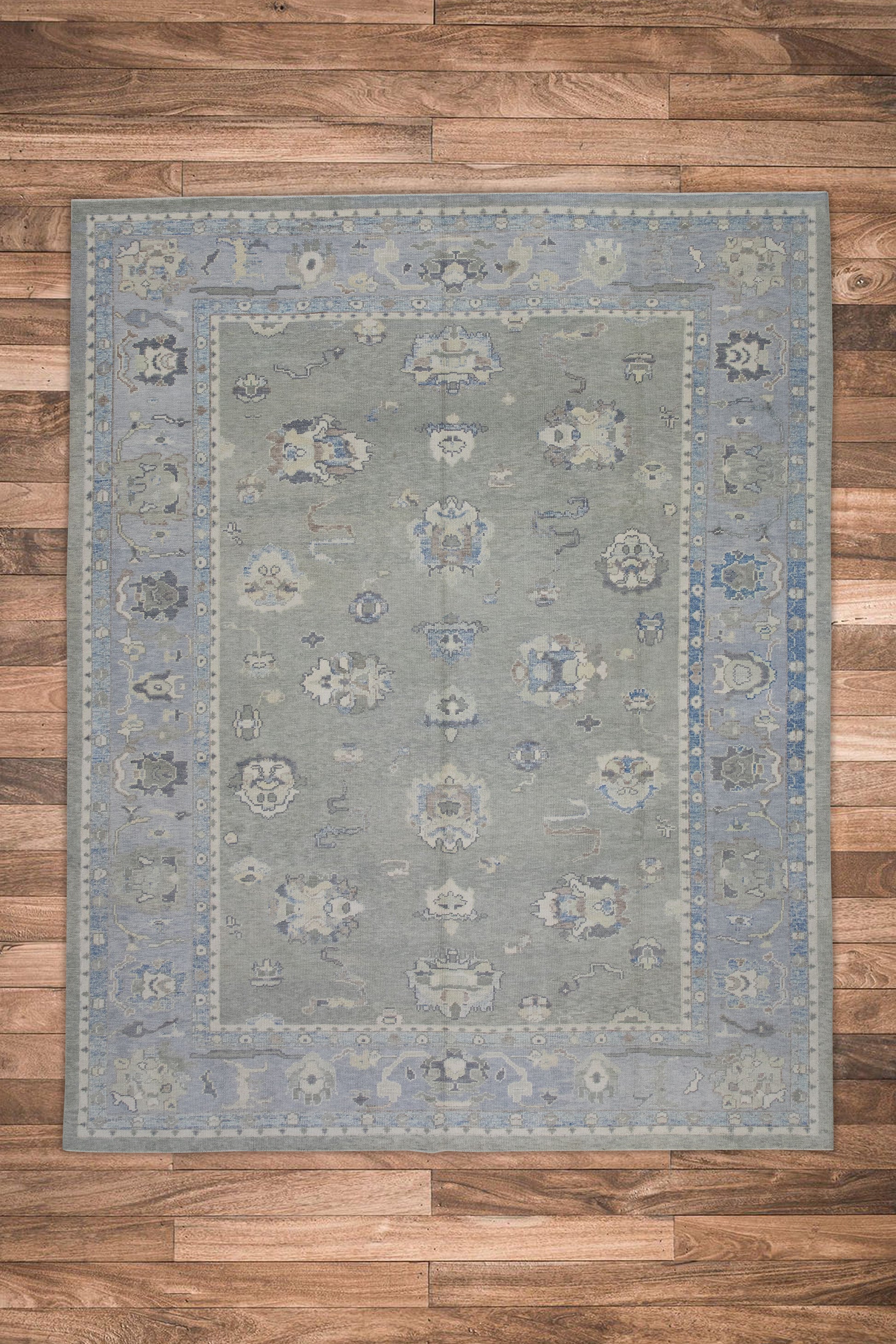 Turkish Oushak Rug 8'10" x 11'10" #7857