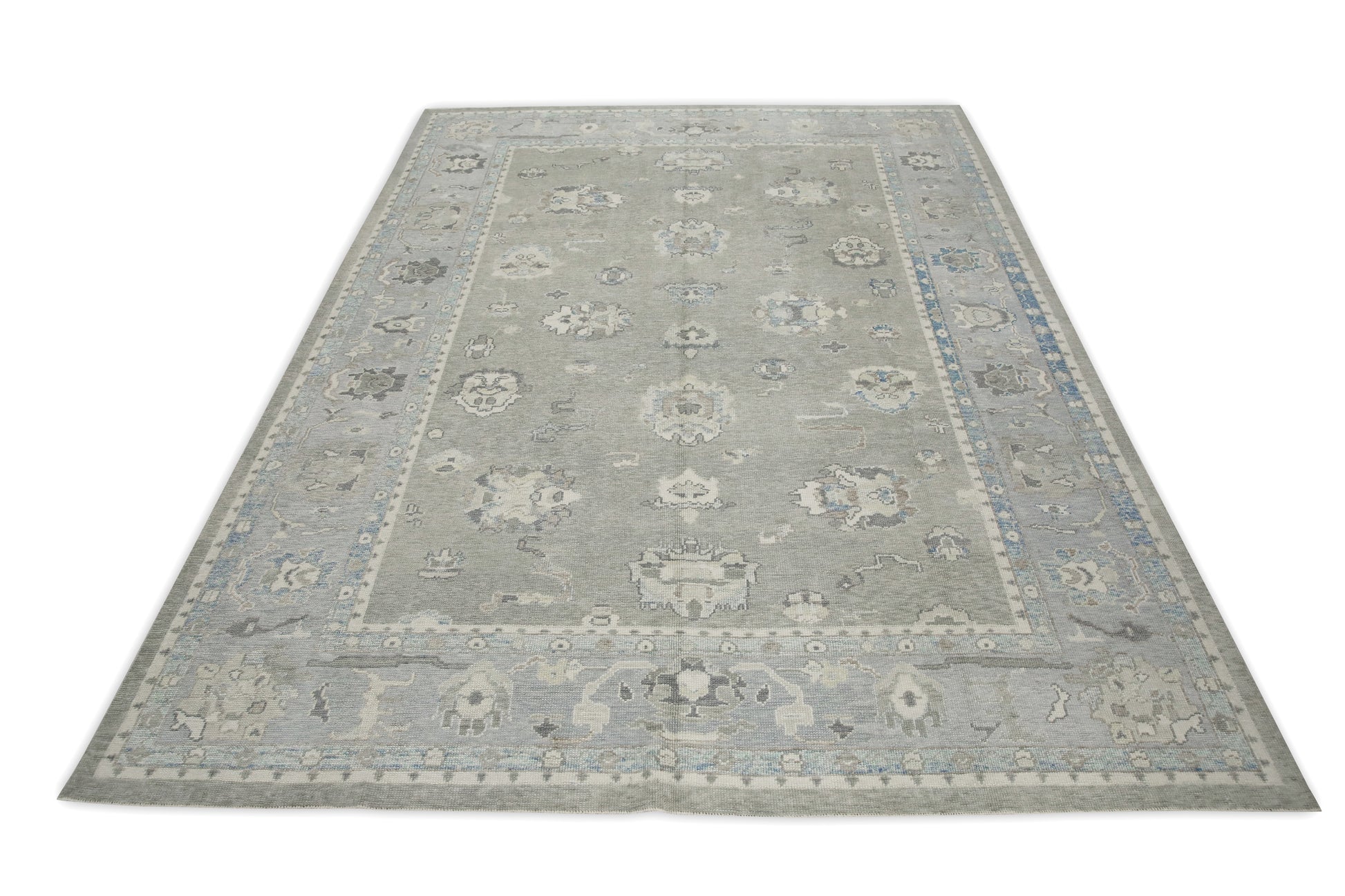 Turkish Oushak Rug 8'10" x 11'10" #7857