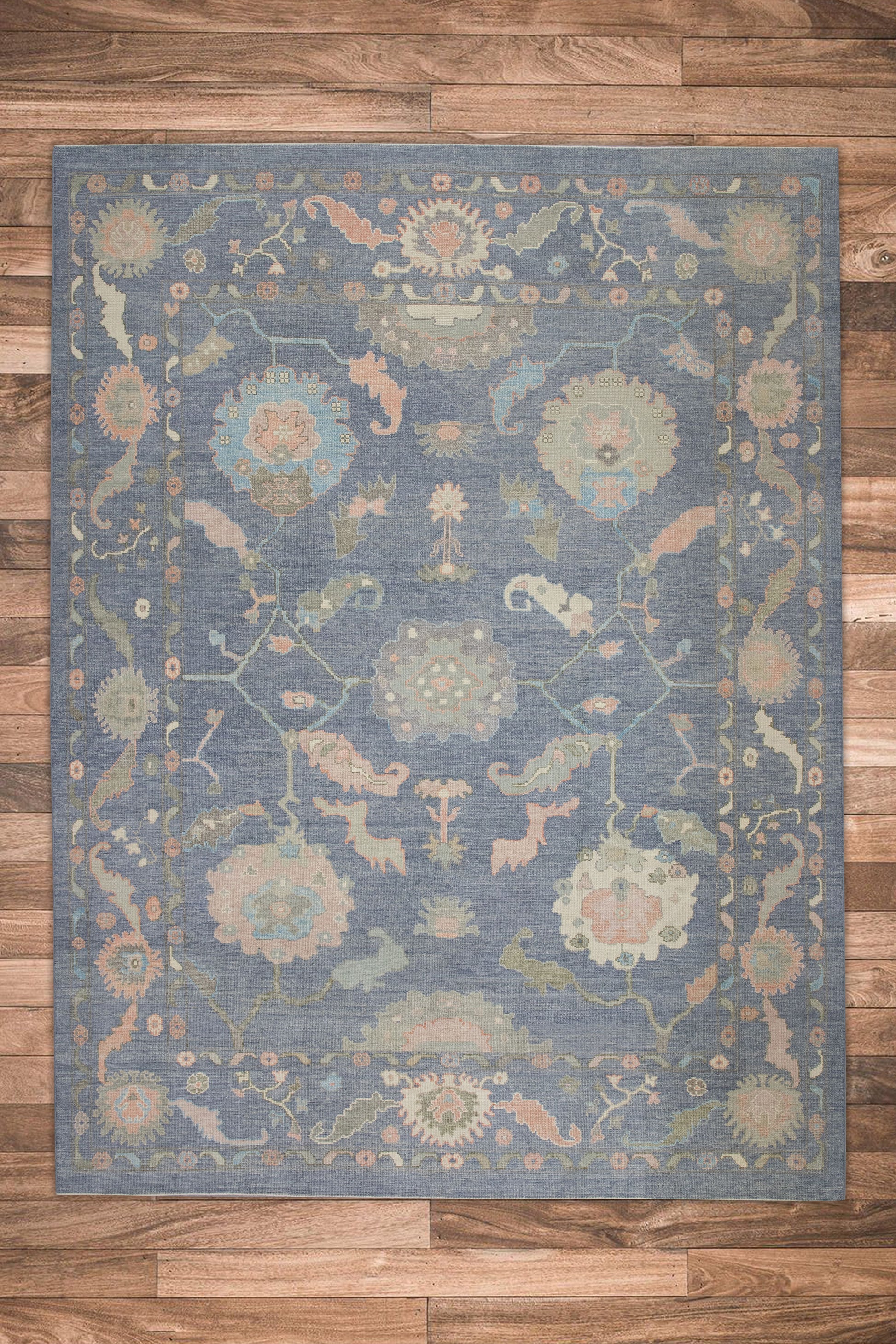 Turkish Oushak Rug 9'4" x 12' #11086