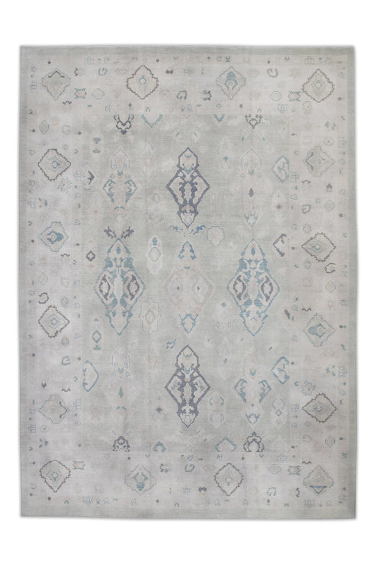 #8025 Turkish Oushak 9'3" x 12'7"