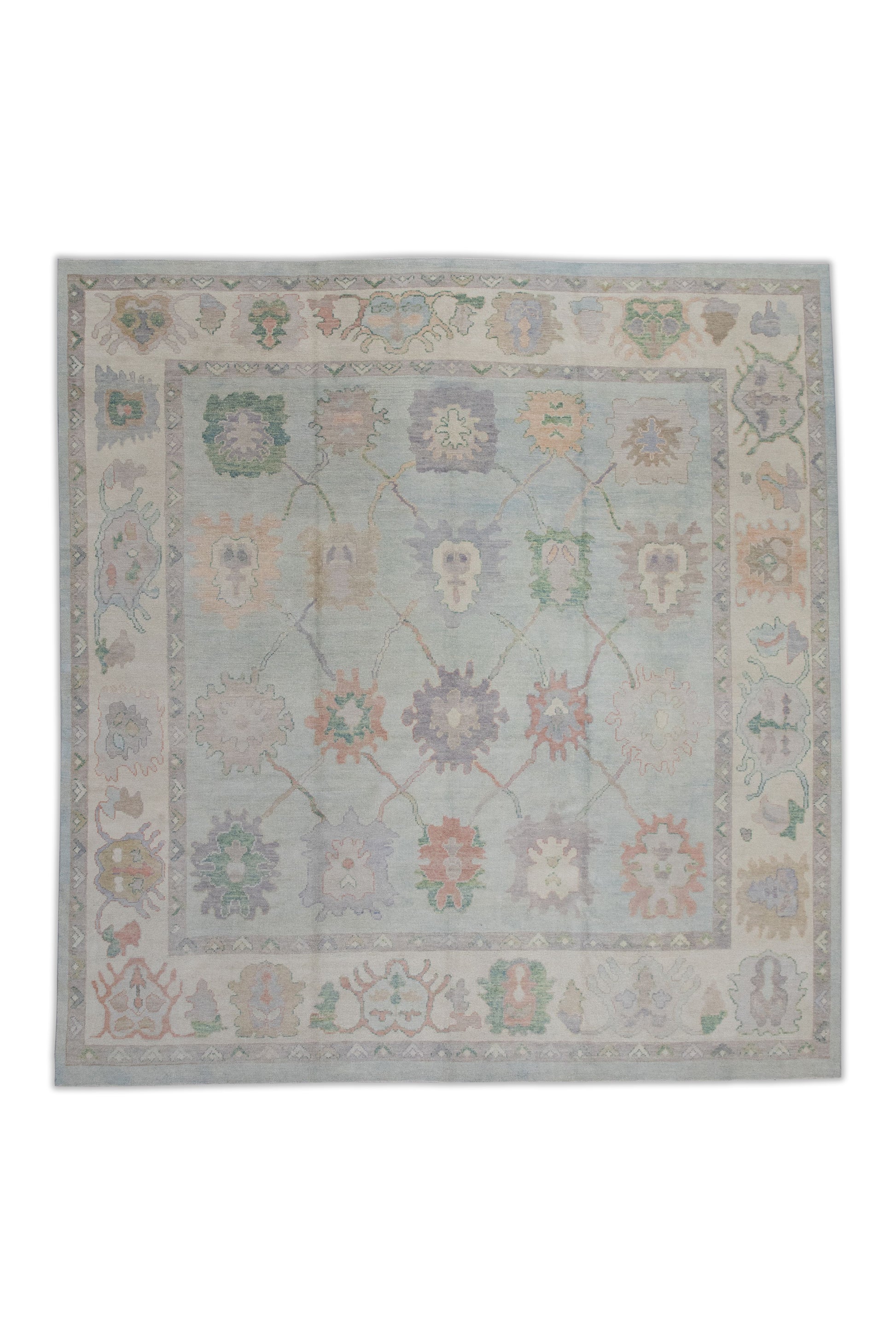 Turkish Oushak Rug 10'2" x 10'11" #8348