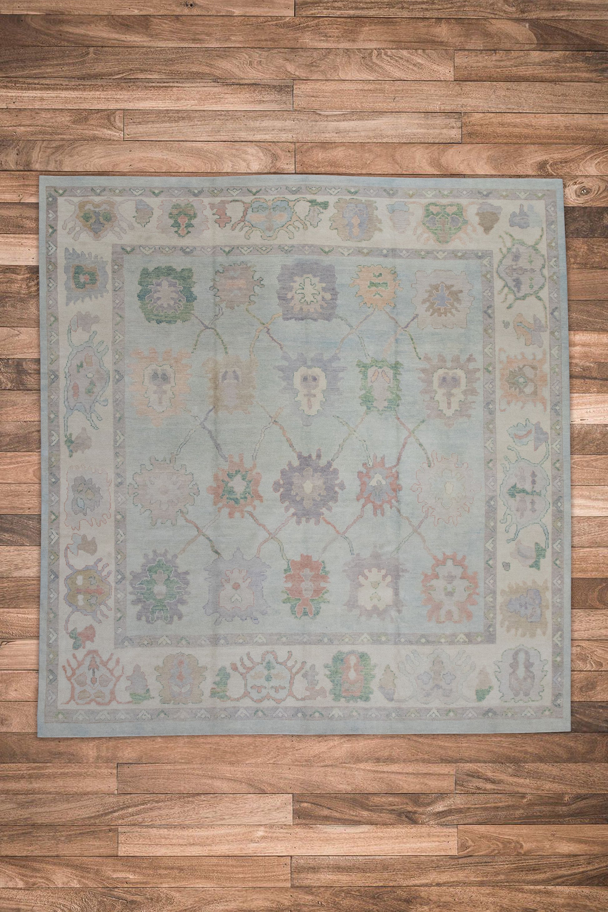 Turkish Oushak Rug 10'2" x 10'11" #8348