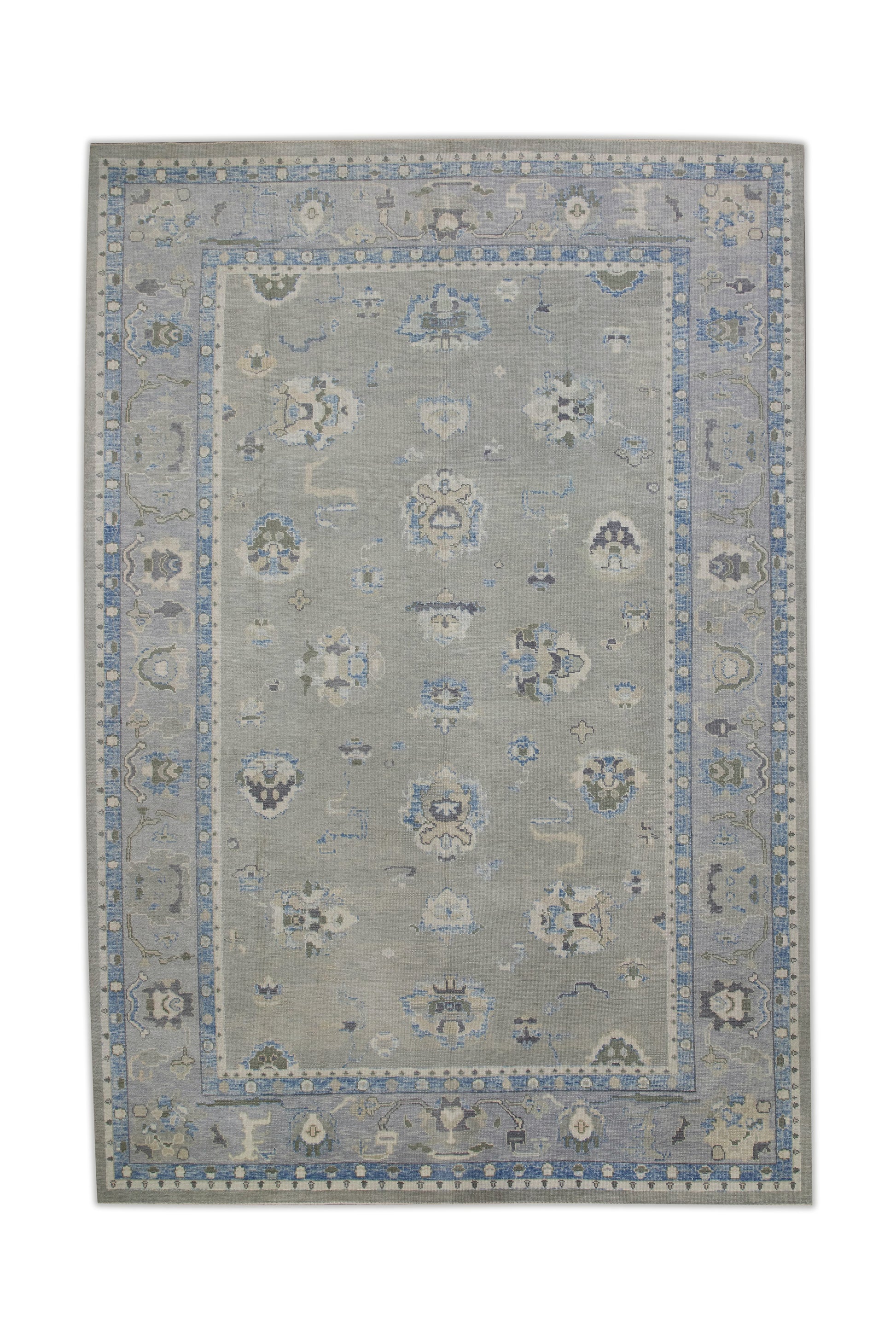 Turkish Oushak Rug 9'5" x 14'1" #8181