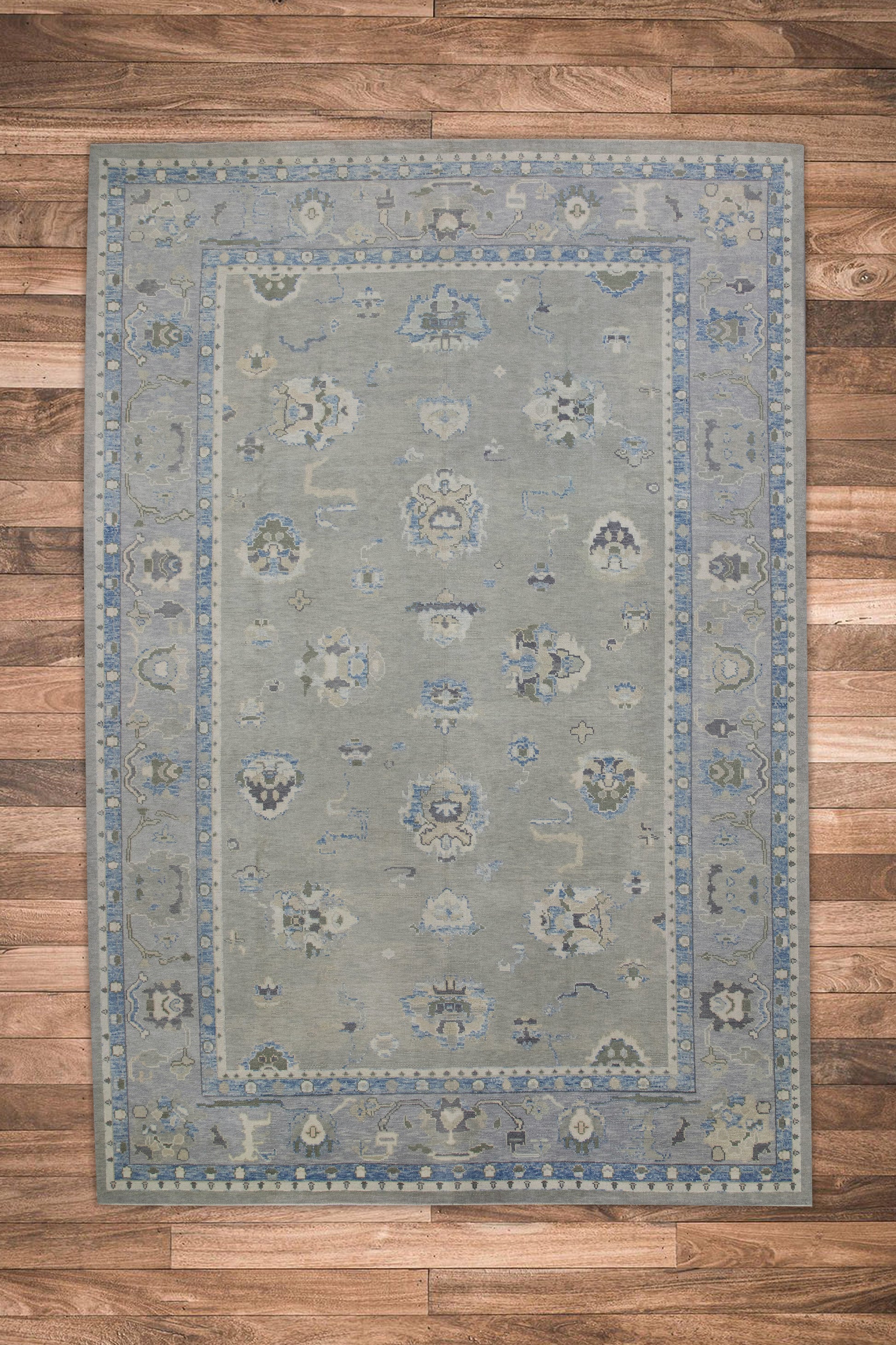 Turkish Oushak Rug 9'5" x 14'1" #8181