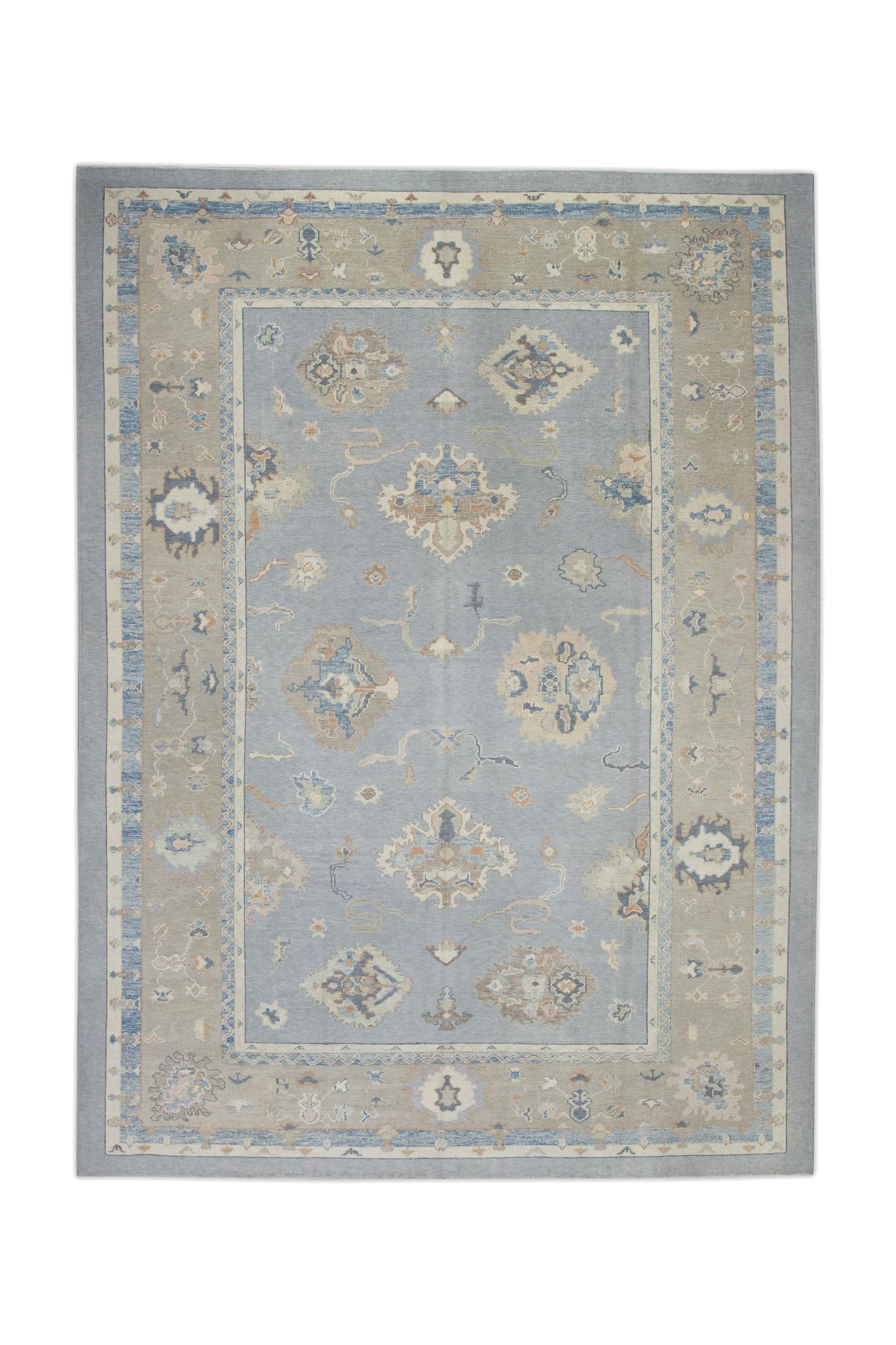 Turkish Oushak Rug 9'9" x 13'3" #7557