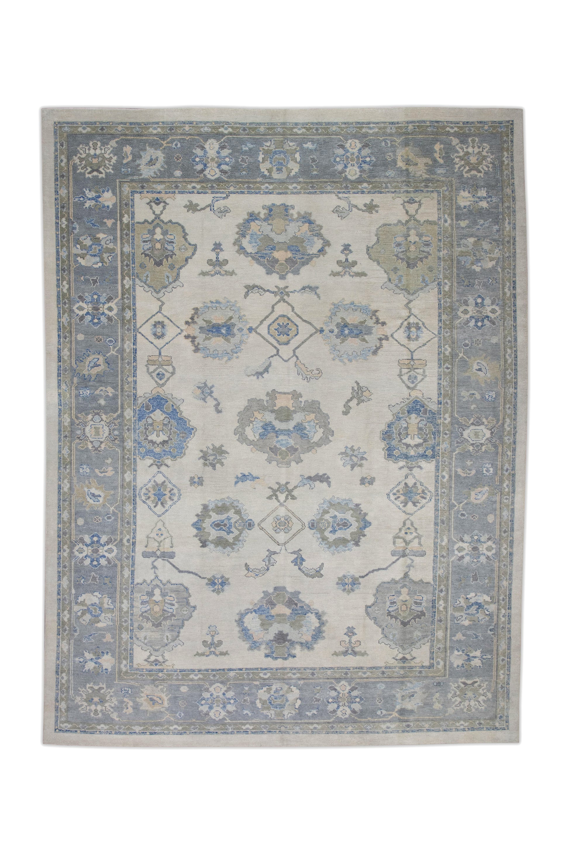 Turkish Oushak Rug 9'9" x 13'2" #7717