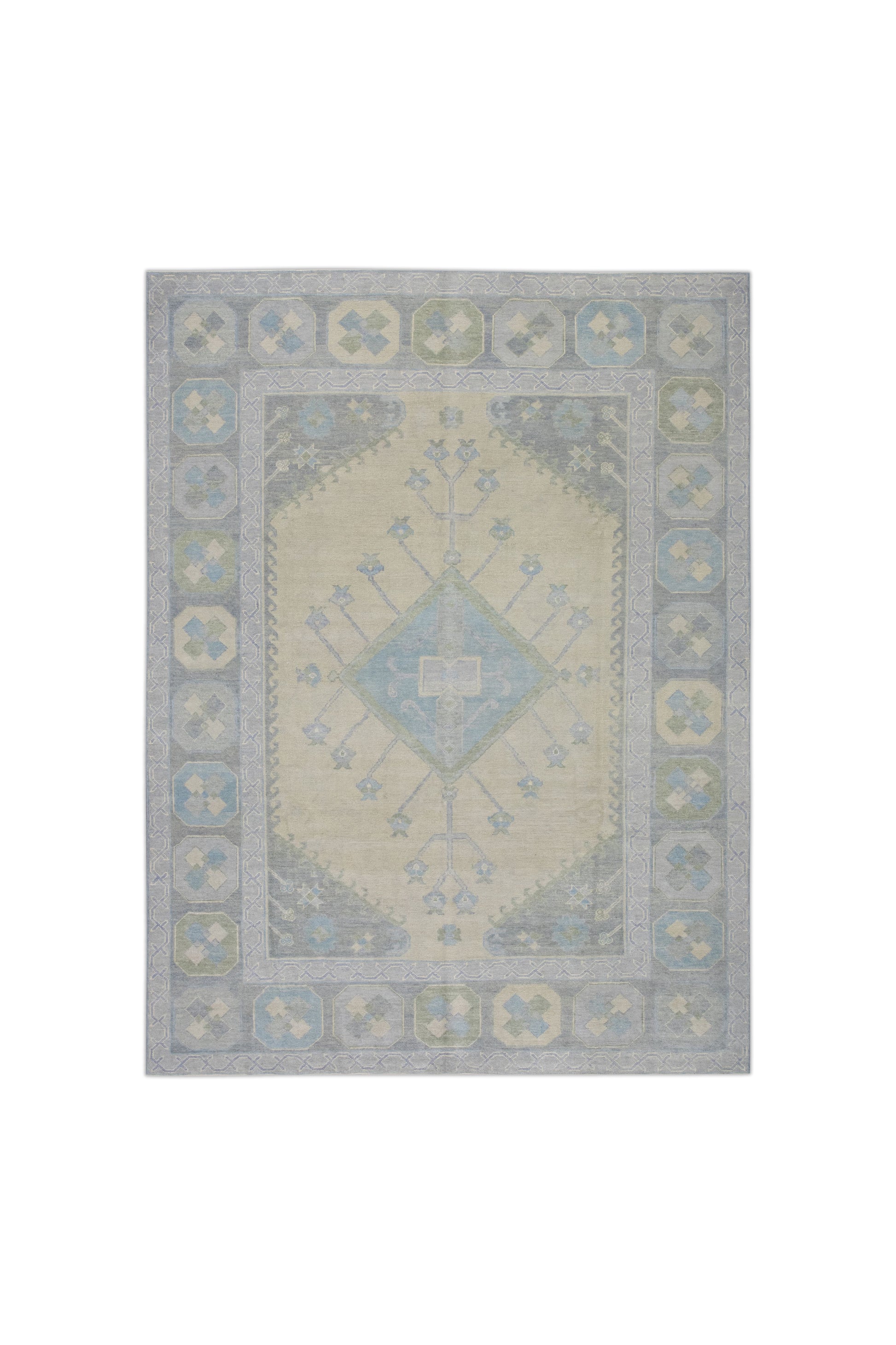 Turkish Oushak Rug 8'7" x 11'3" #10872