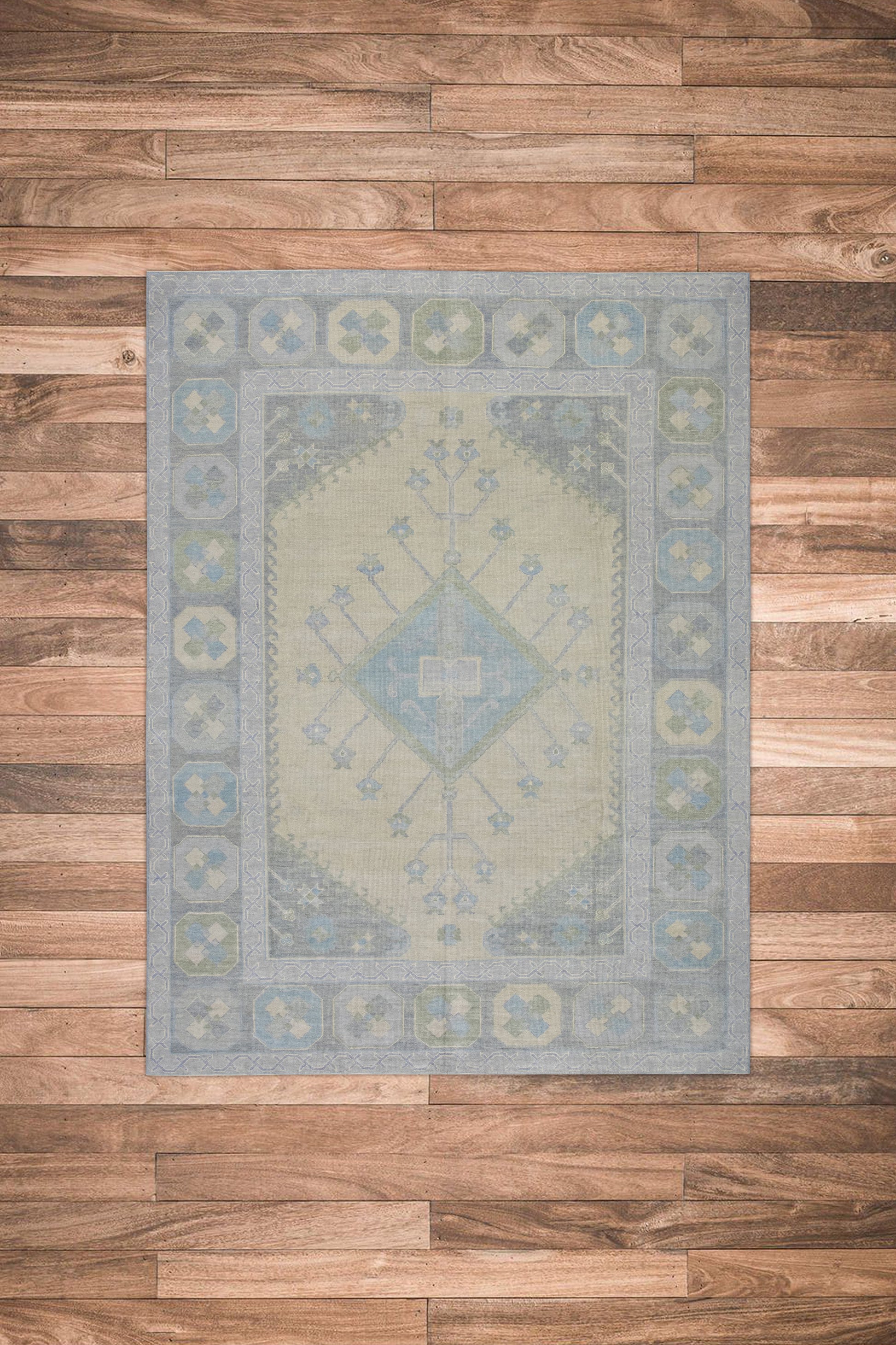 Turkish Oushak Rug 8'7" x 11'3" #10872