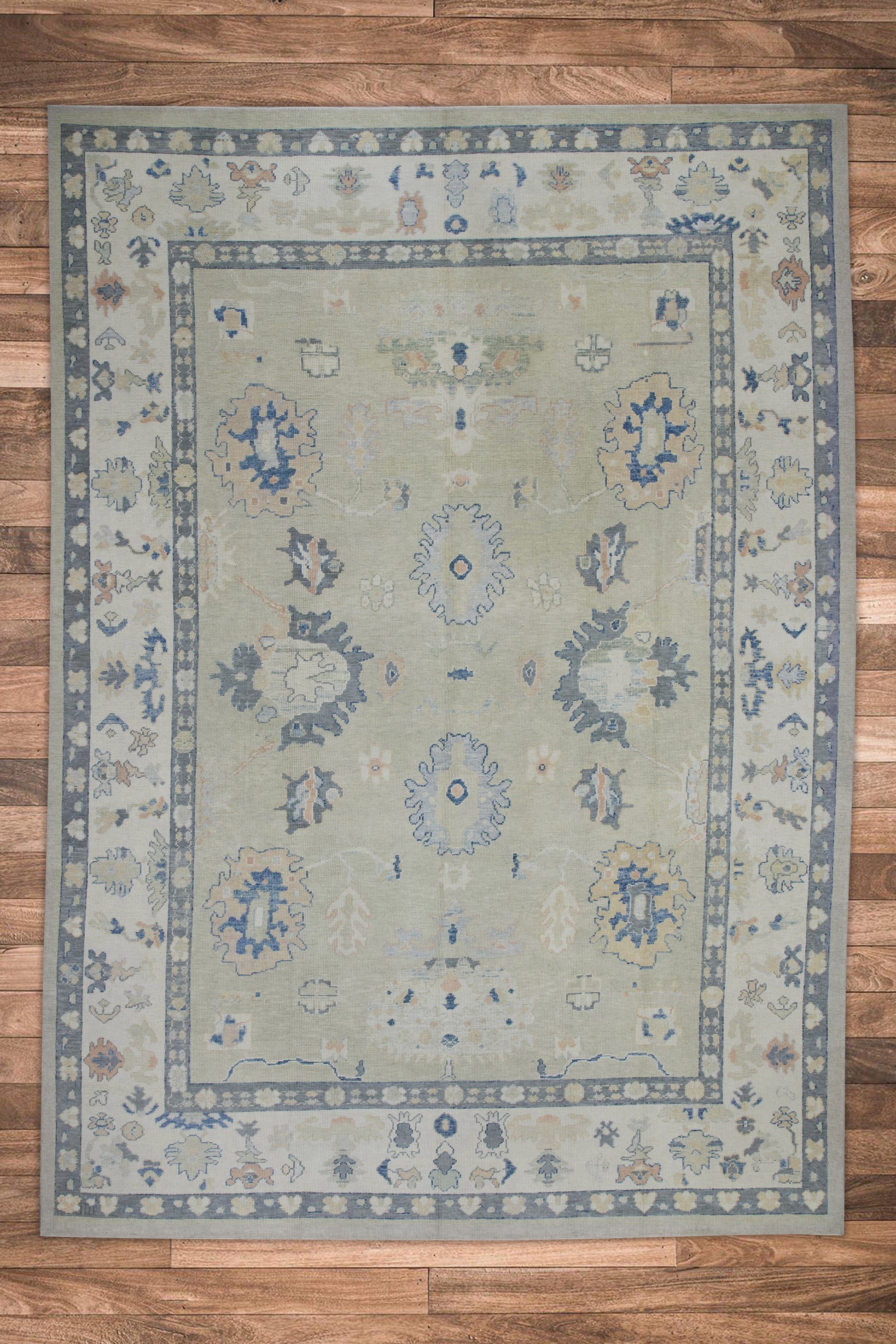 Turkish Oushak Rug 9'11" x 14' #7977