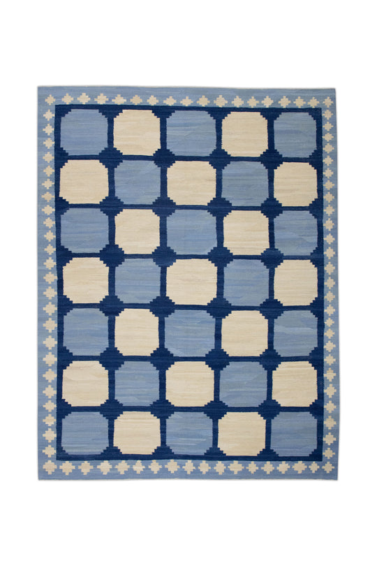 #10992 Oriental Flat Weave Turkish Kilim 7'11" x 10'4"