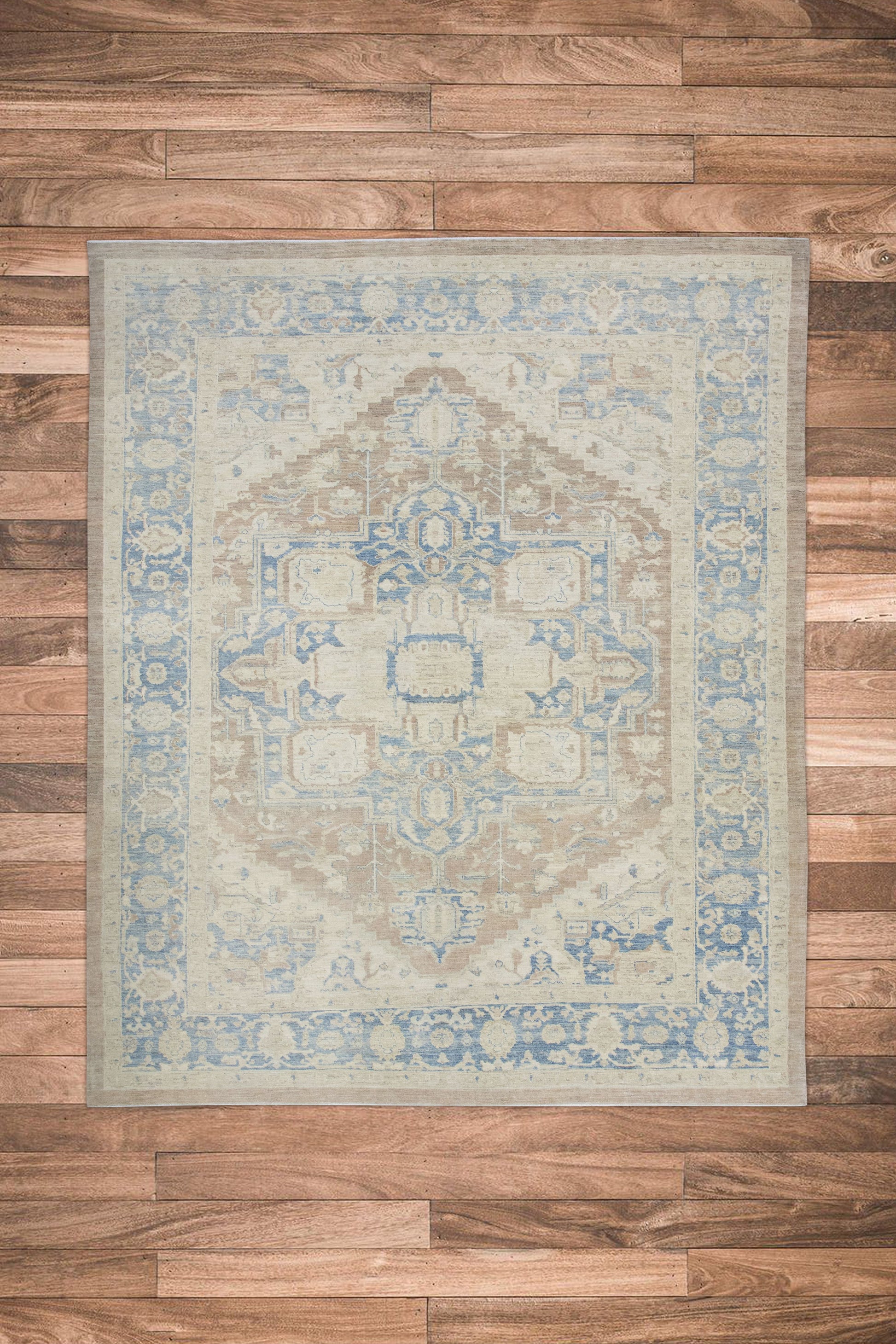 Turkish Antique Look Oushak Rug 8'6" x 10'5"  #11020