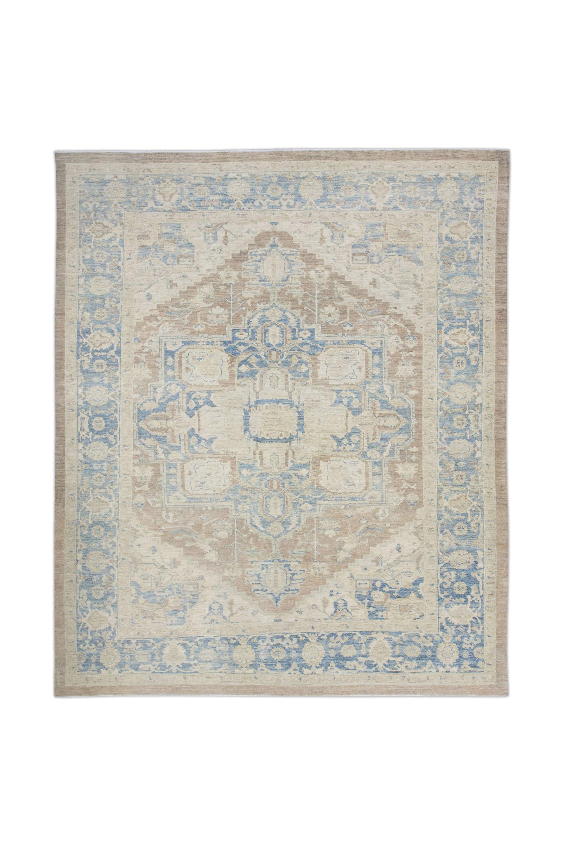 Turkish Antique Look Oushak Rug 8'6" x 10'5"  #11020