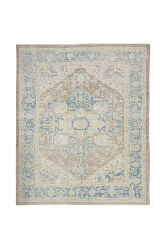 #11020 Turkish Antique Look Oushak 8'6" x 10'5"