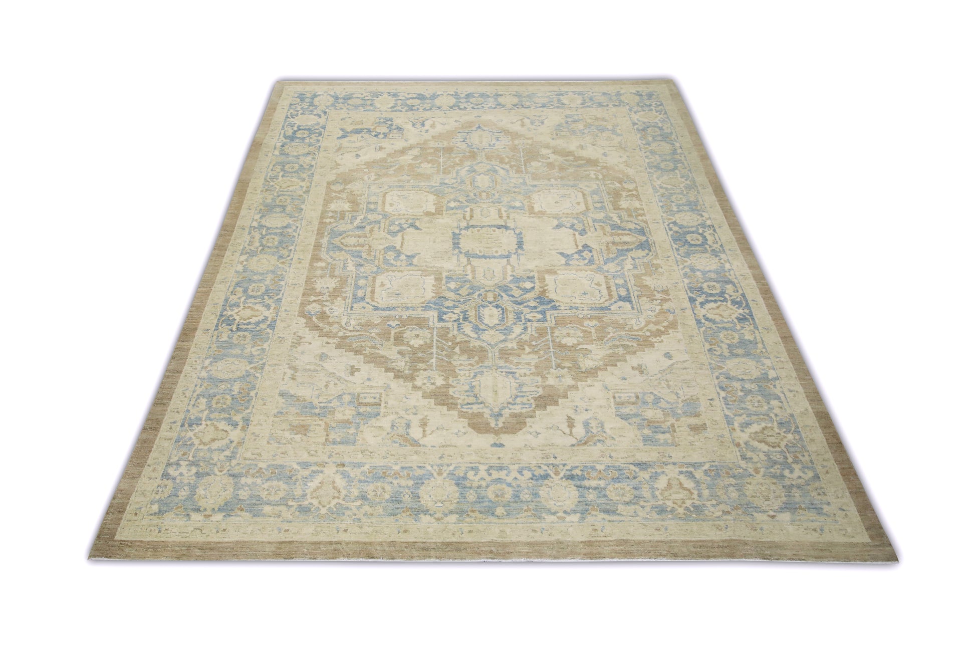 Turkish Antique Look Oushak Rug 8'6" x 10'5"  #11020