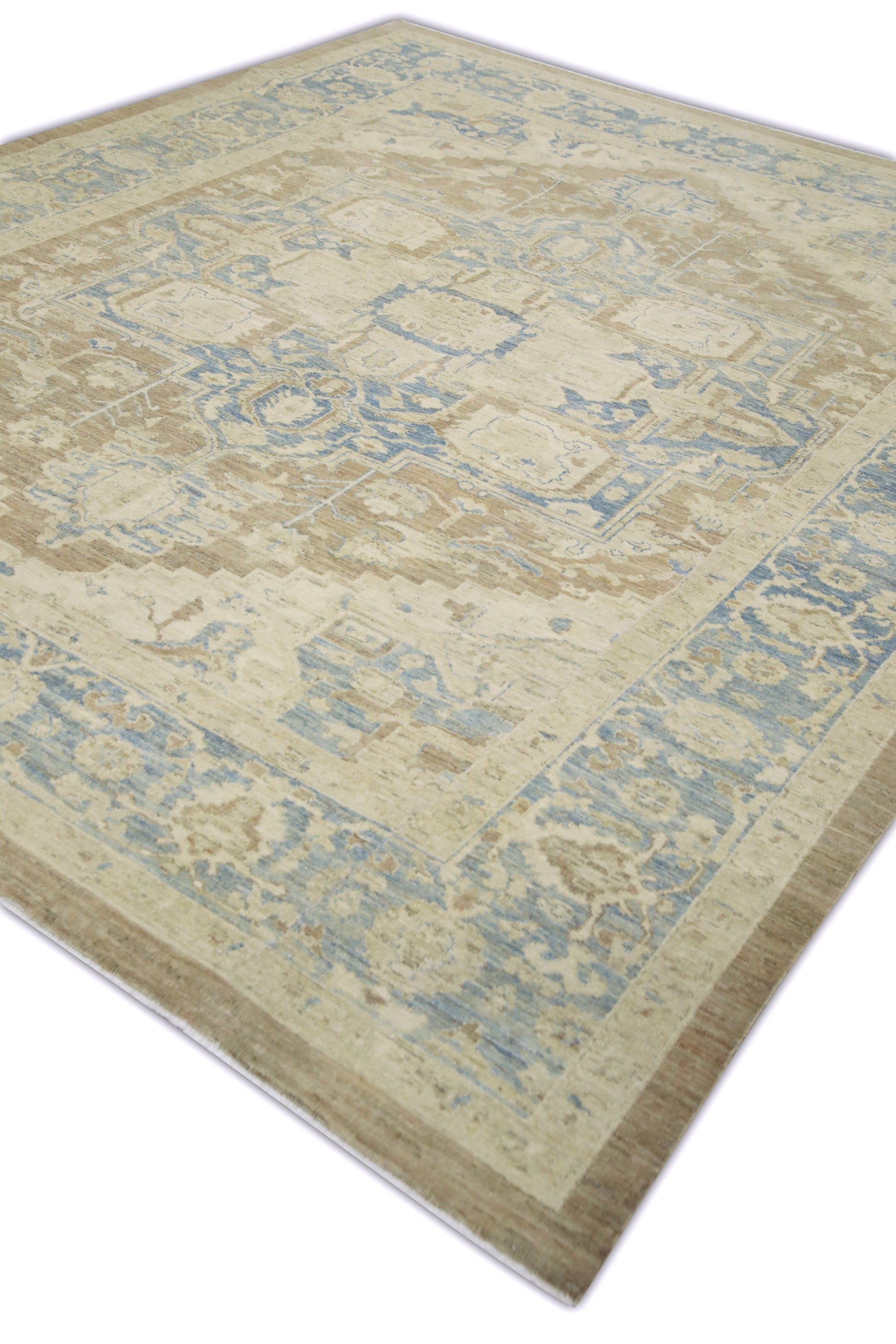 Turkish Antique Look Oushak Rug 8'6" x 10'5"  #11020