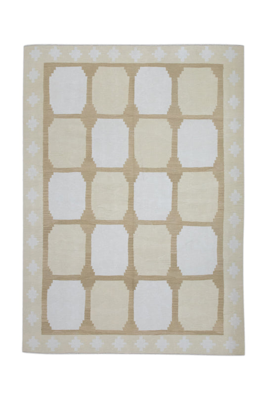 #10766 Oriental Flat Weave Turkish Kilim 6'3" x 8'10"