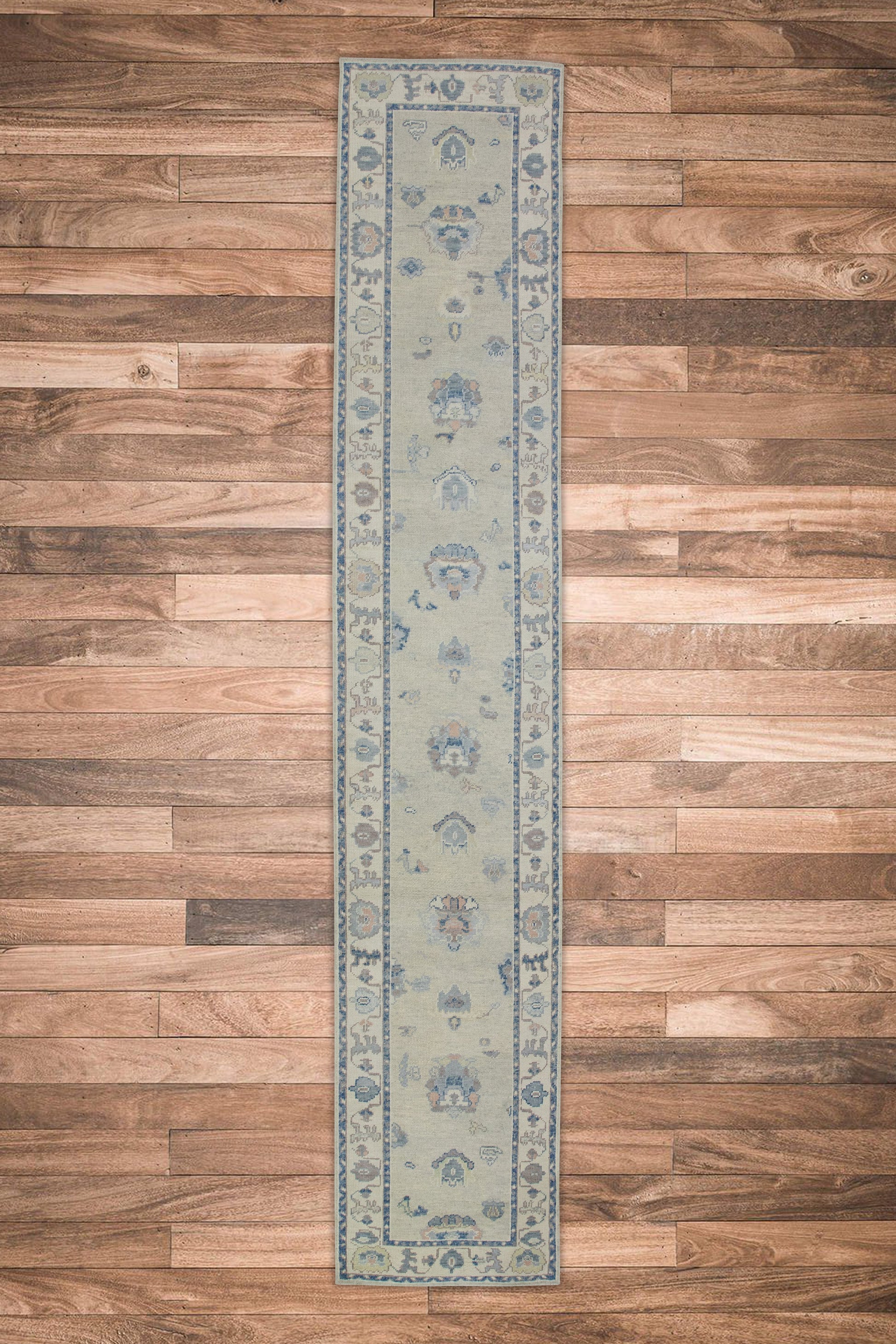 Turkish Oushak Rug 2'11" x 15'9" #8227