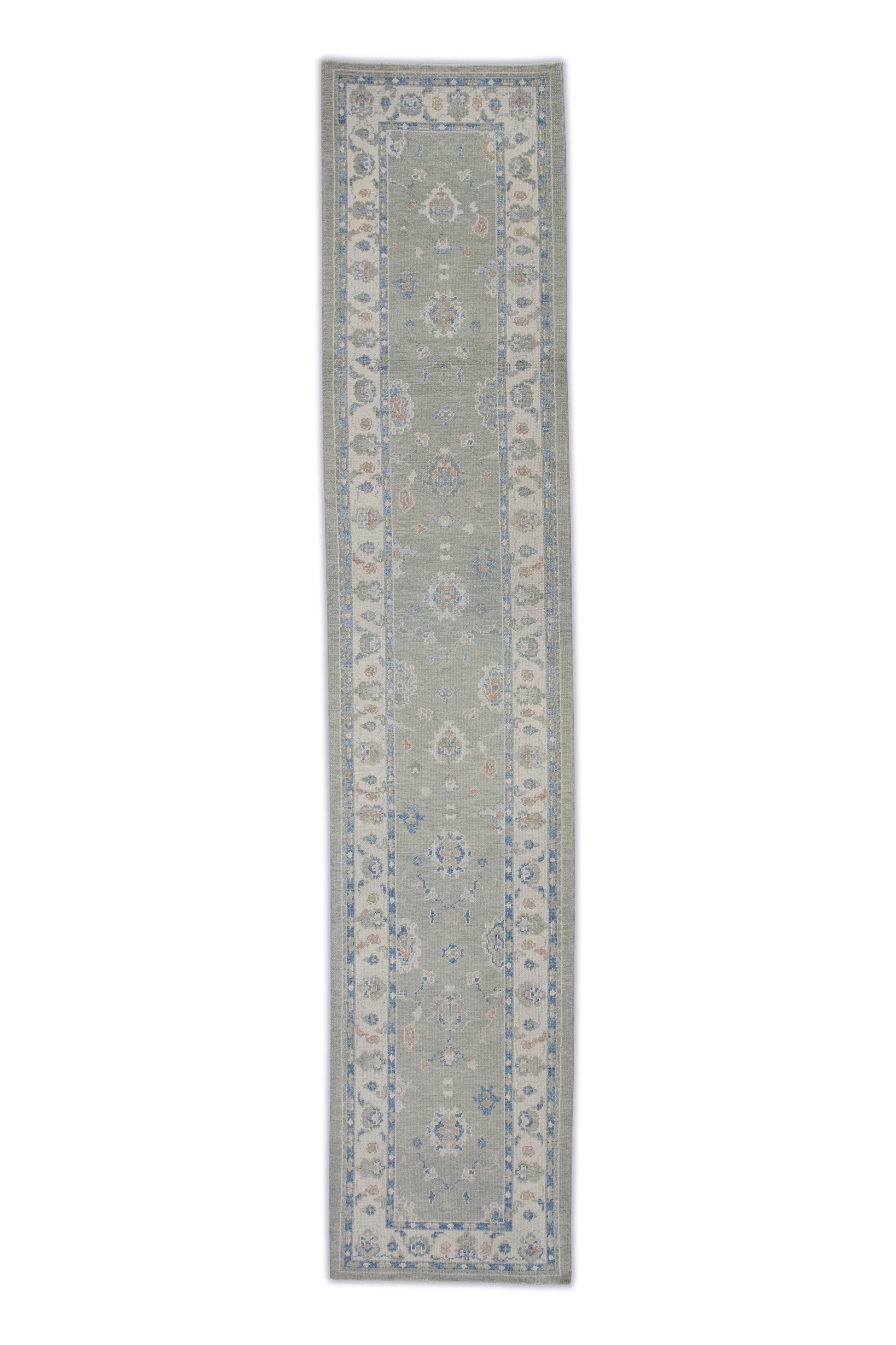Turkish Oushak Rug 3' x 15'1" #8246