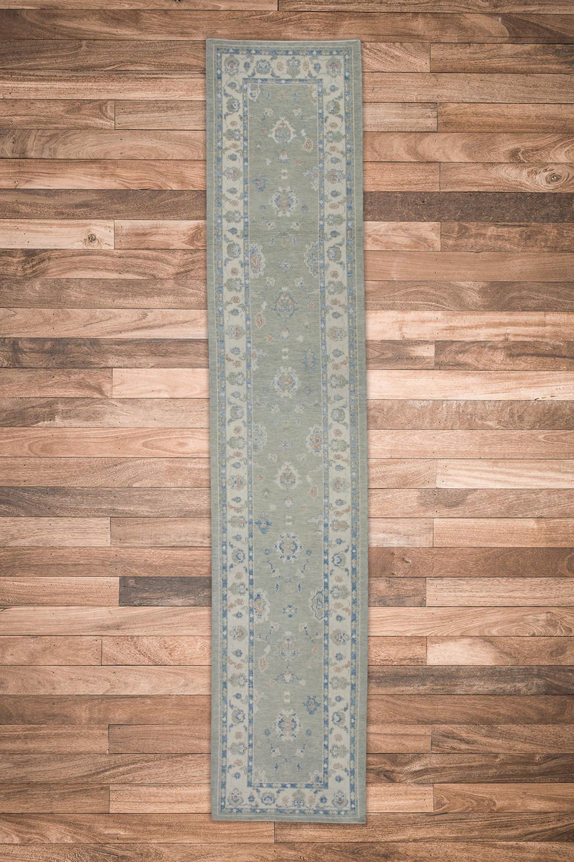 Turkish Oushak Rug 3' x 15'1" #8246