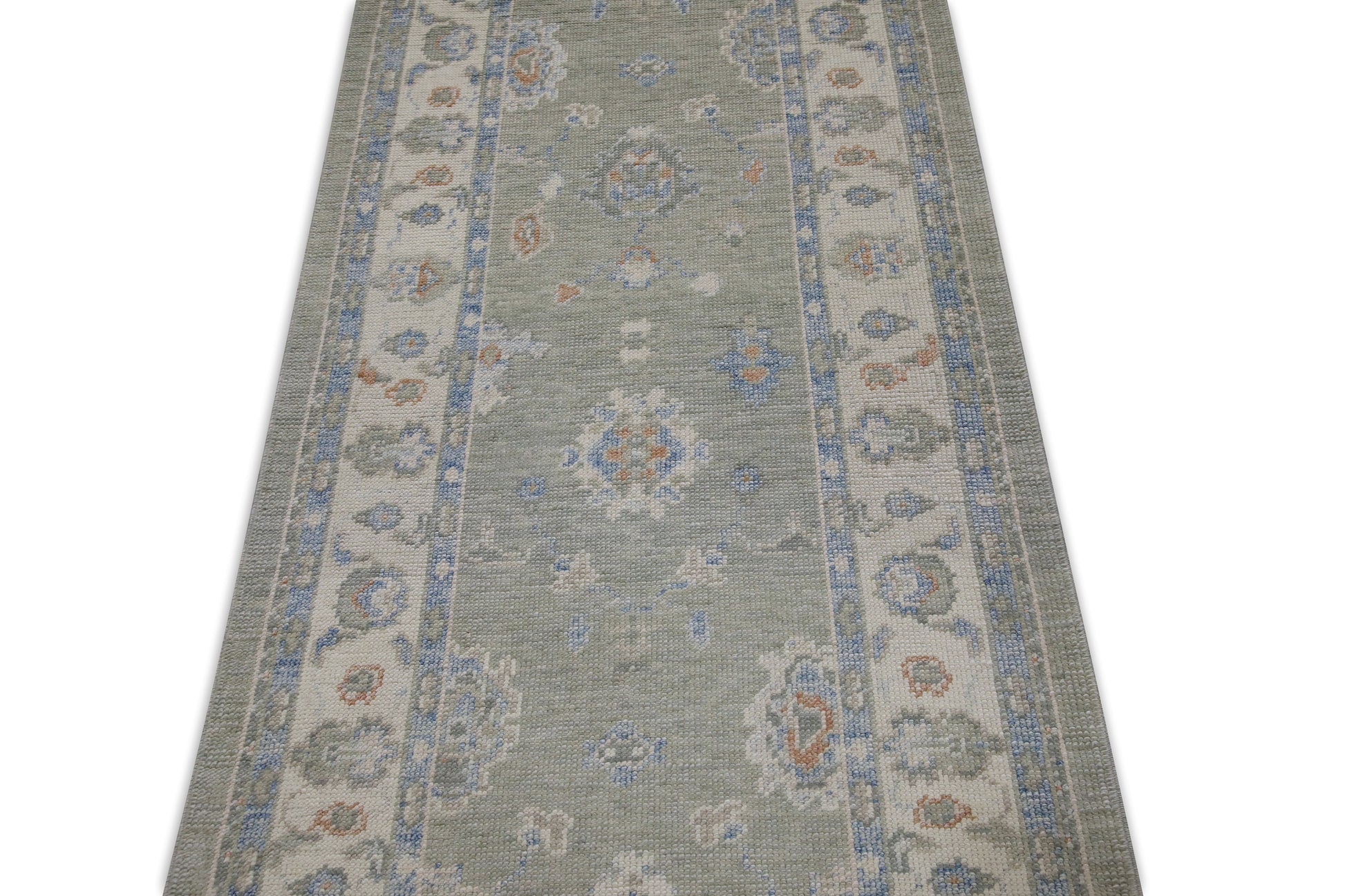 Turkish Oushak Rug 3' x 15'1" #8246
