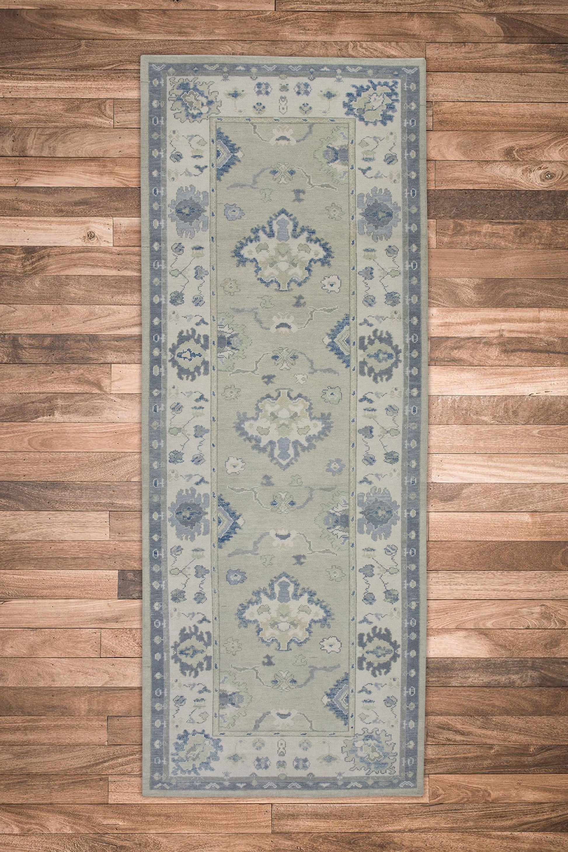 Turkish Oushak Rug 5' x 12'10" #7885