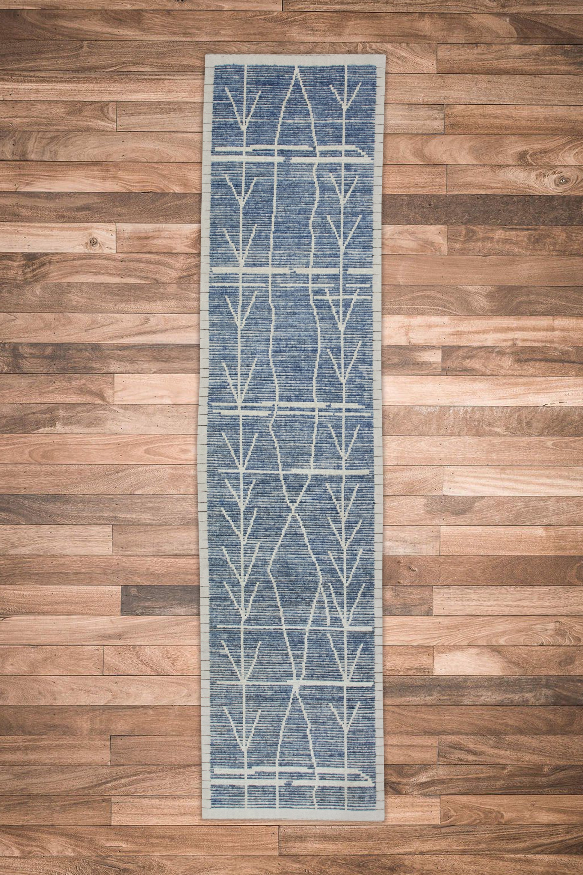 Turkish Tulu Rug Hand Knotted 3' x 12'7" #7729