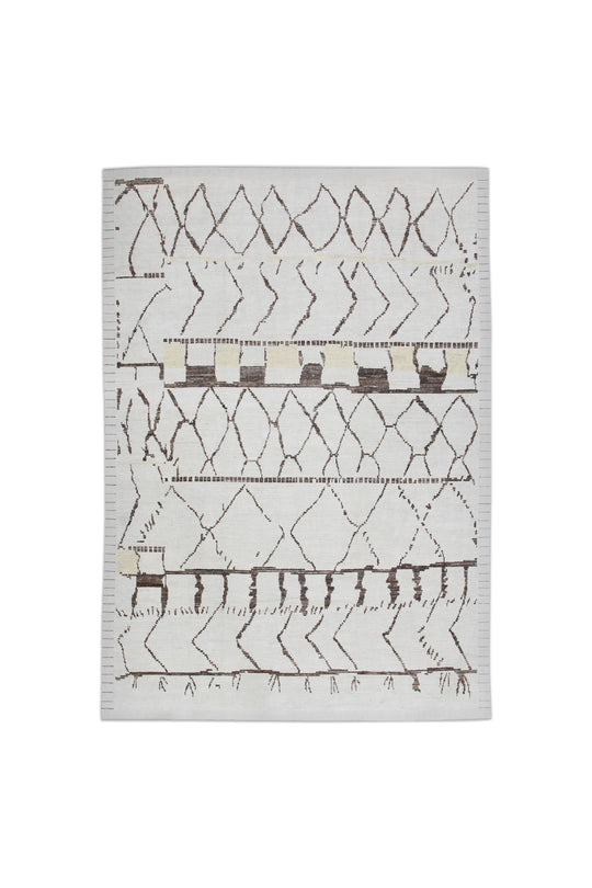 #10742 Hand Knotted Turkish Tulu Rug 9'3" x 12'9"