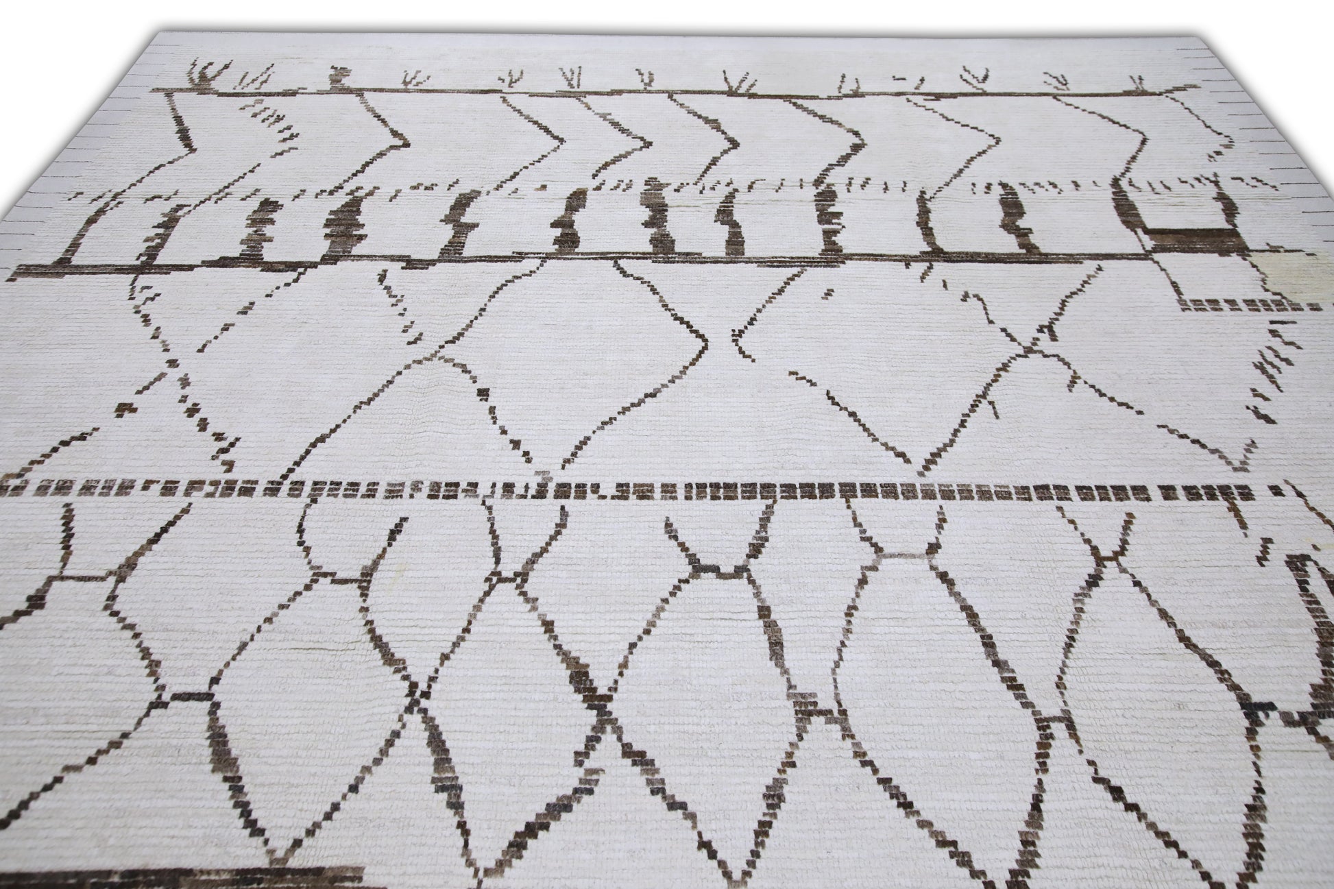 Turkish Tulu Rug Hand Knotted 9'3" x 12'9" #10742