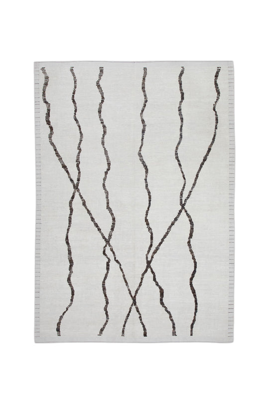 #10753 Hand Knotted Turkish Tulu Rug 7'11" x 10'8"