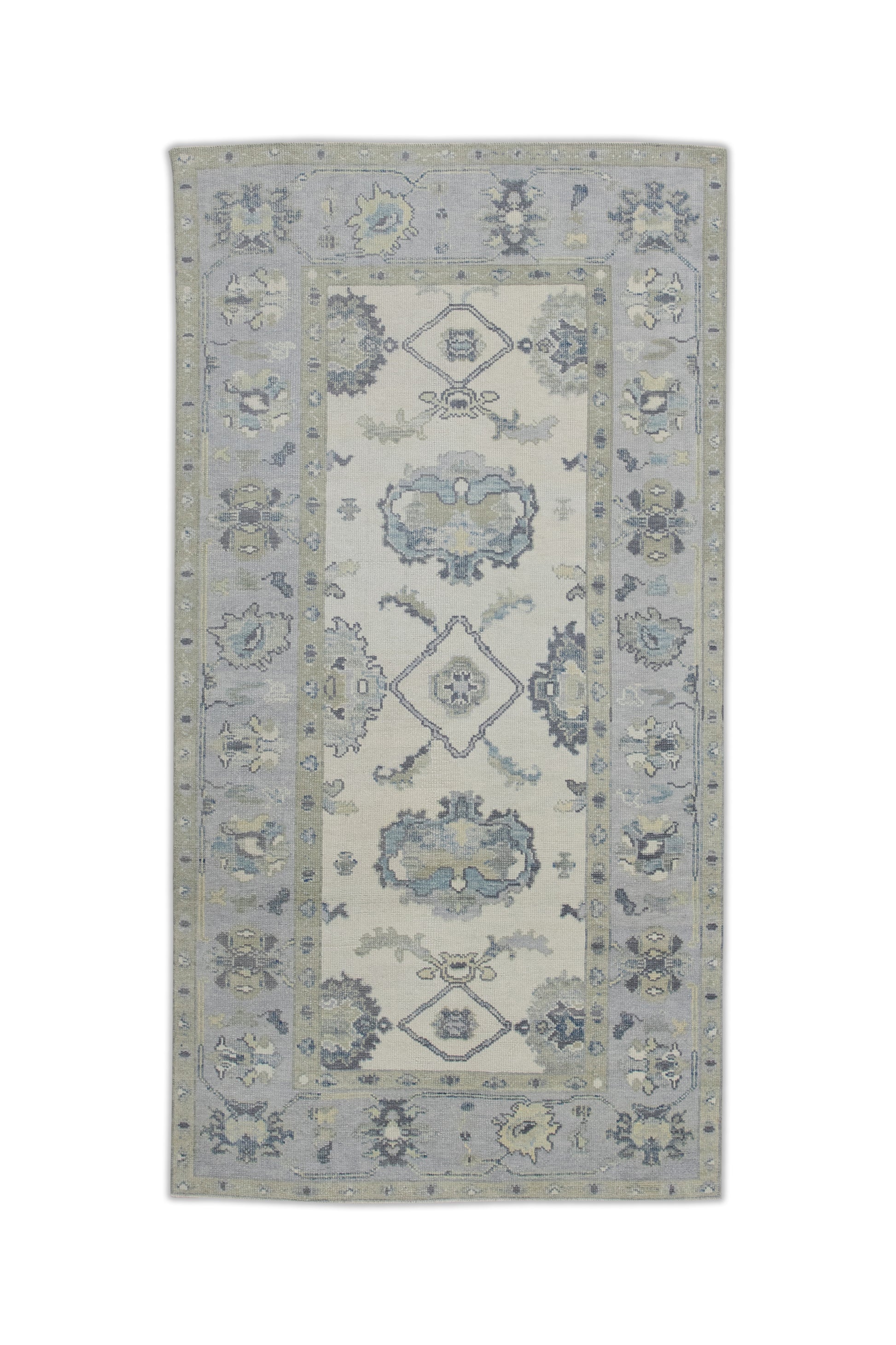 Turkish Oushak Rug 4'9" x 9'2" #7628