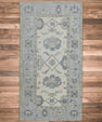 Turkish Oushak Rug 4'9" x 9'2" #7628