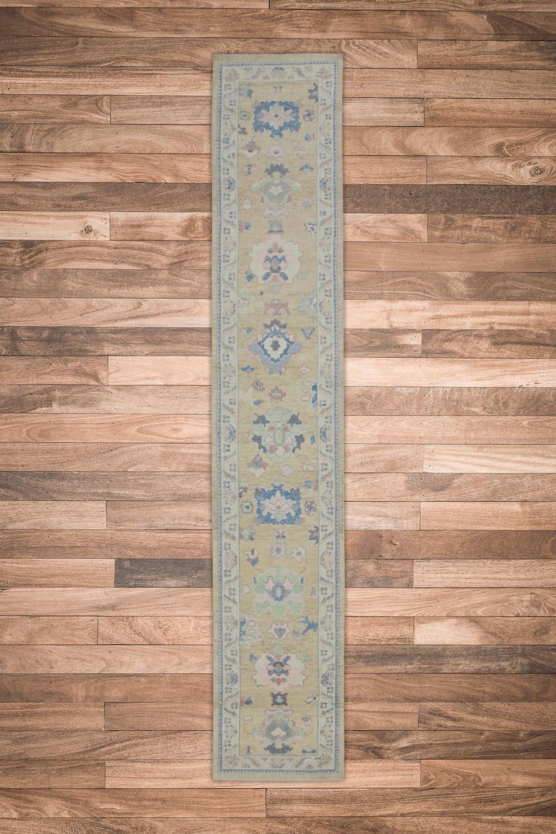 Turkish Oushak Rug 2'9" x 15'2" #8084