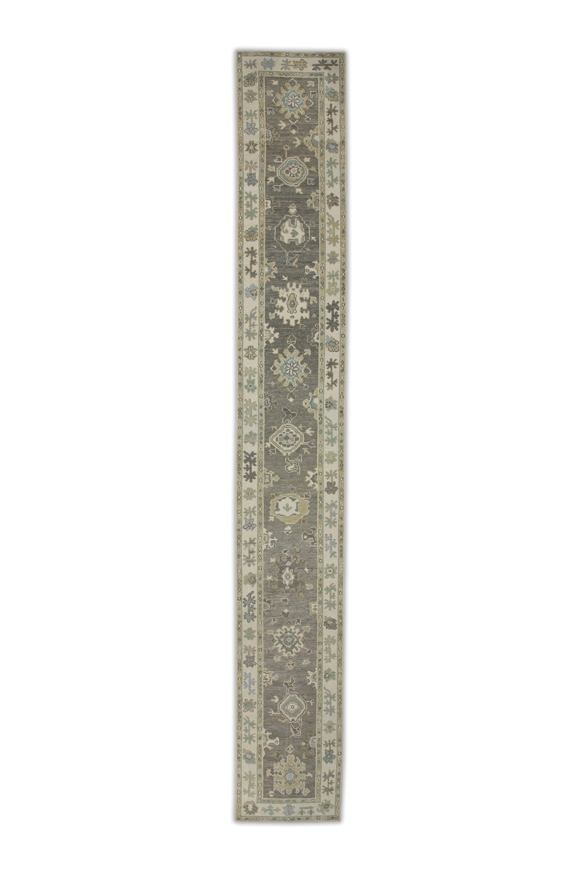 Turkish Oushak Rug 2'7" x 17'9" #7721