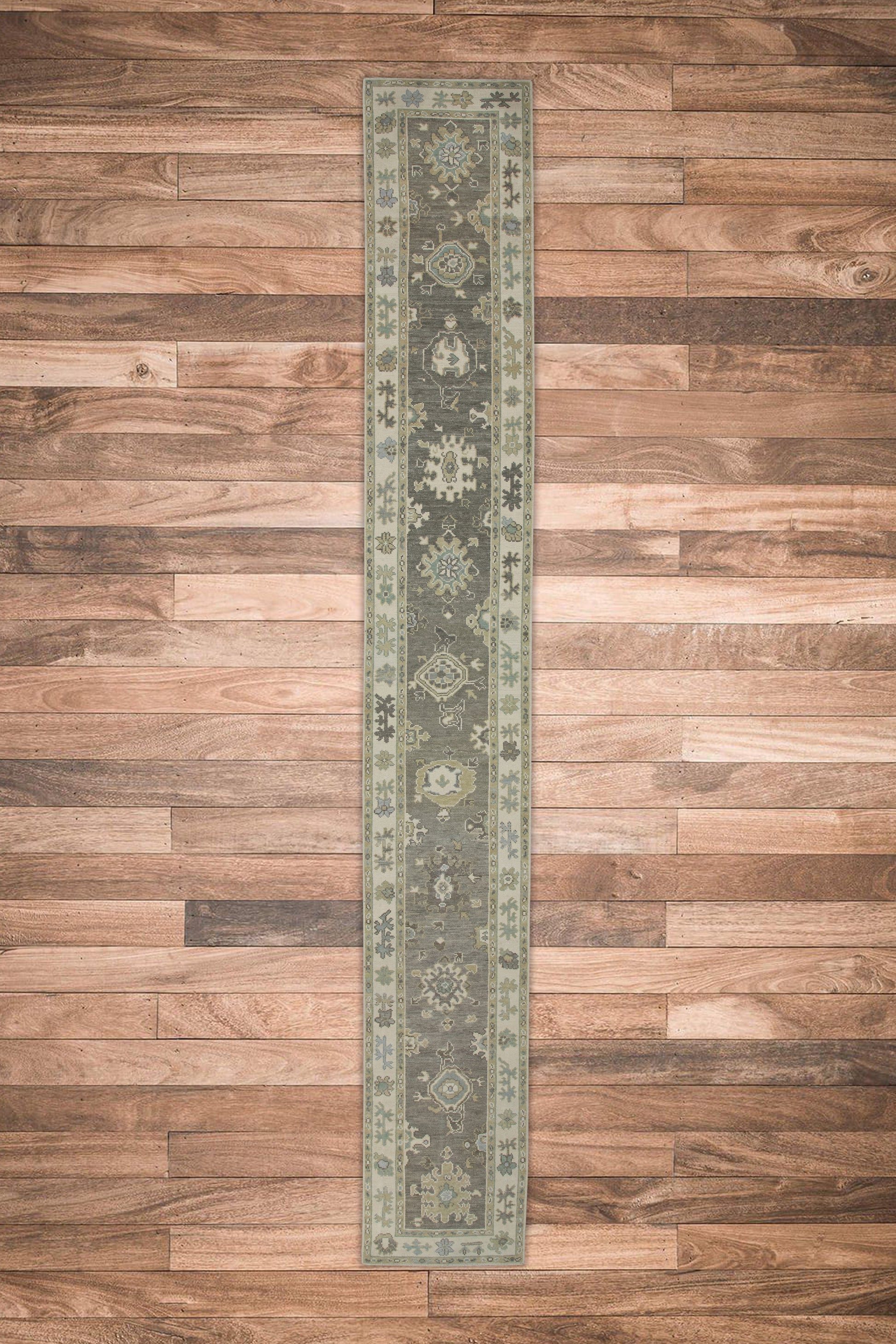Turkish Oushak Rug 2'7" x 17'9" #7721