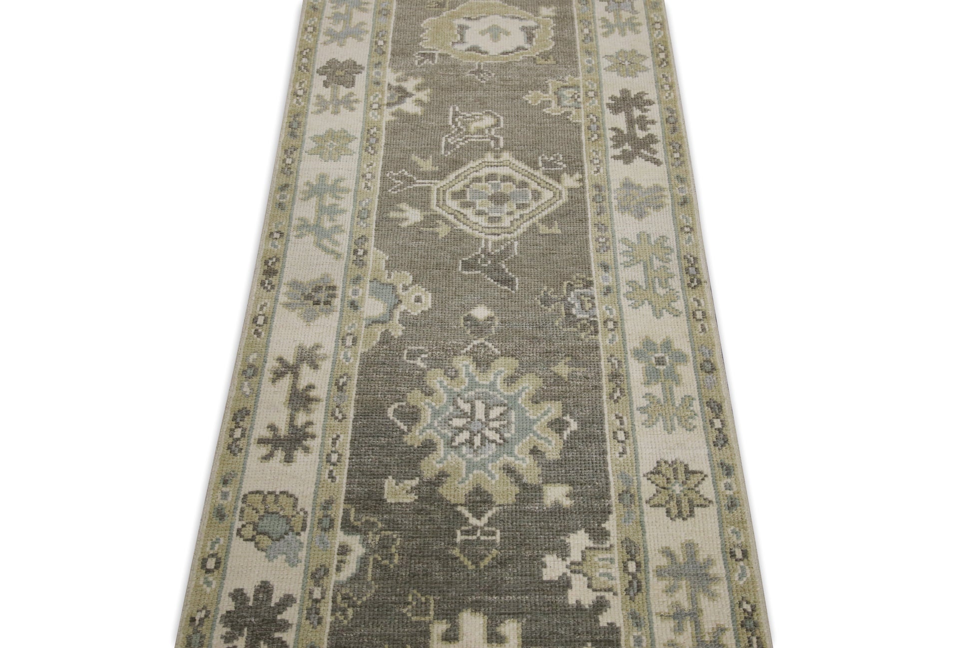 Turkish Oushak Rug 2'7" x 17'9" #7721