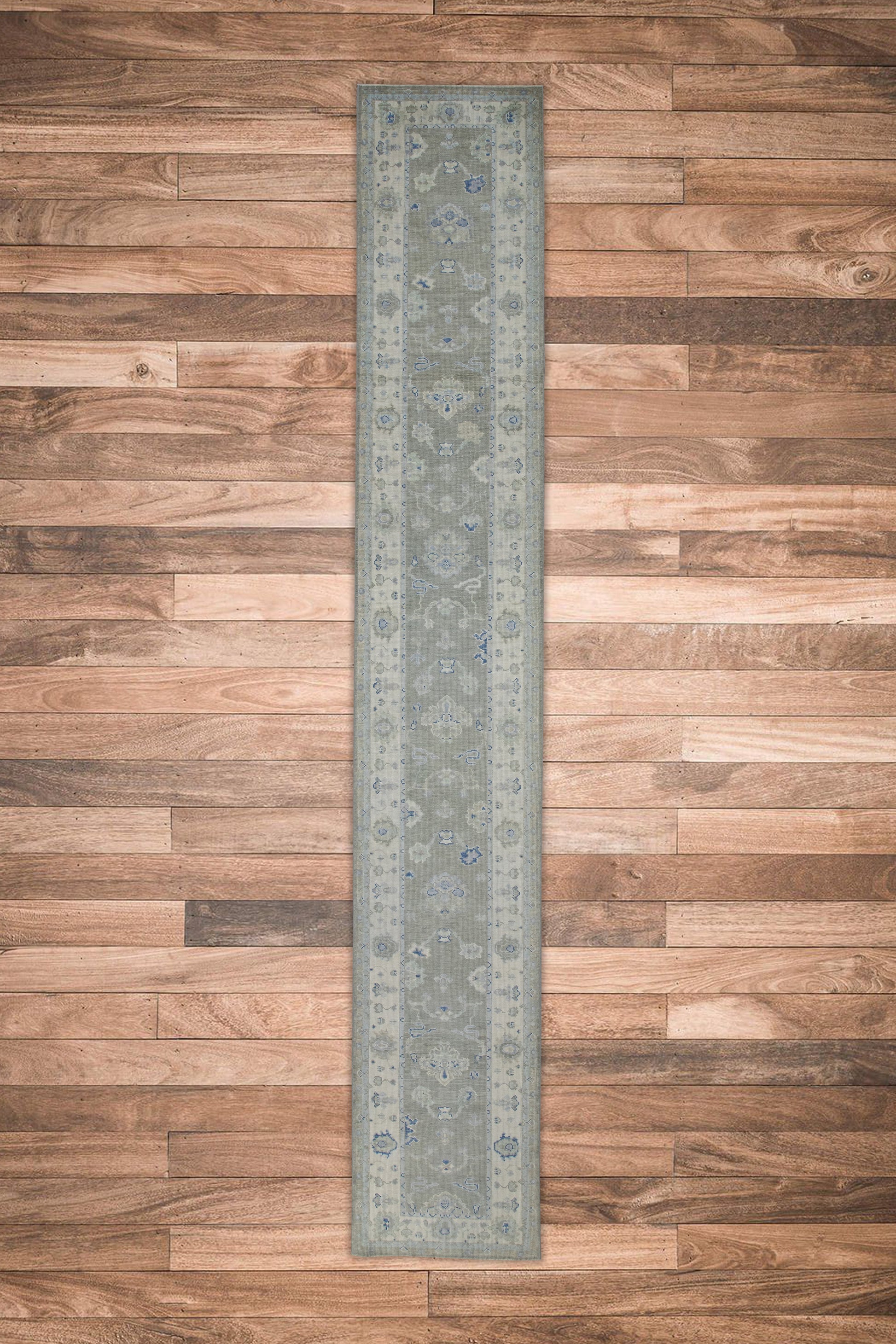 Turkish Oushak Rug 2'9" x 17'8" #7986