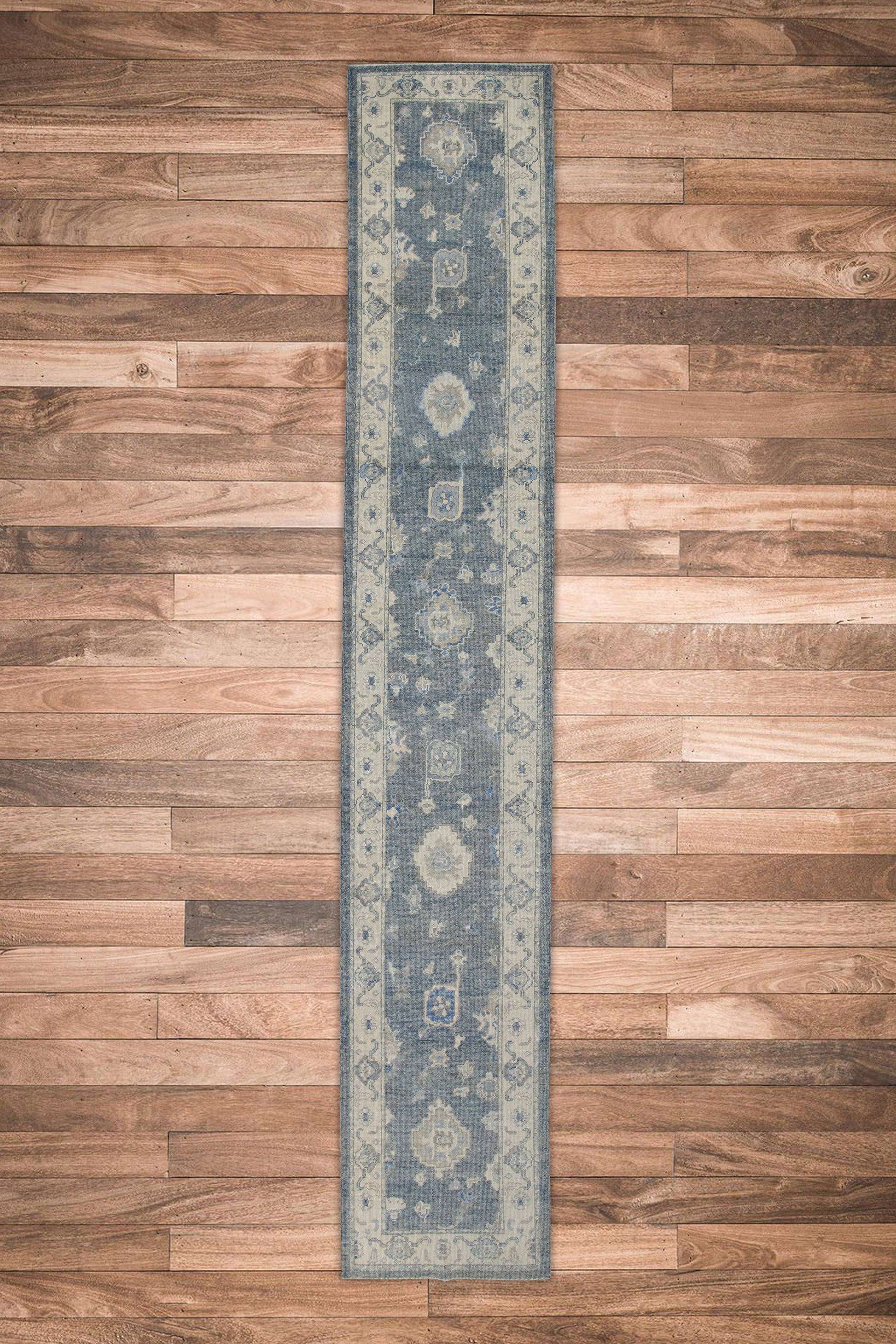 Turkish Oushak Rug 2'10" x 17' #7848