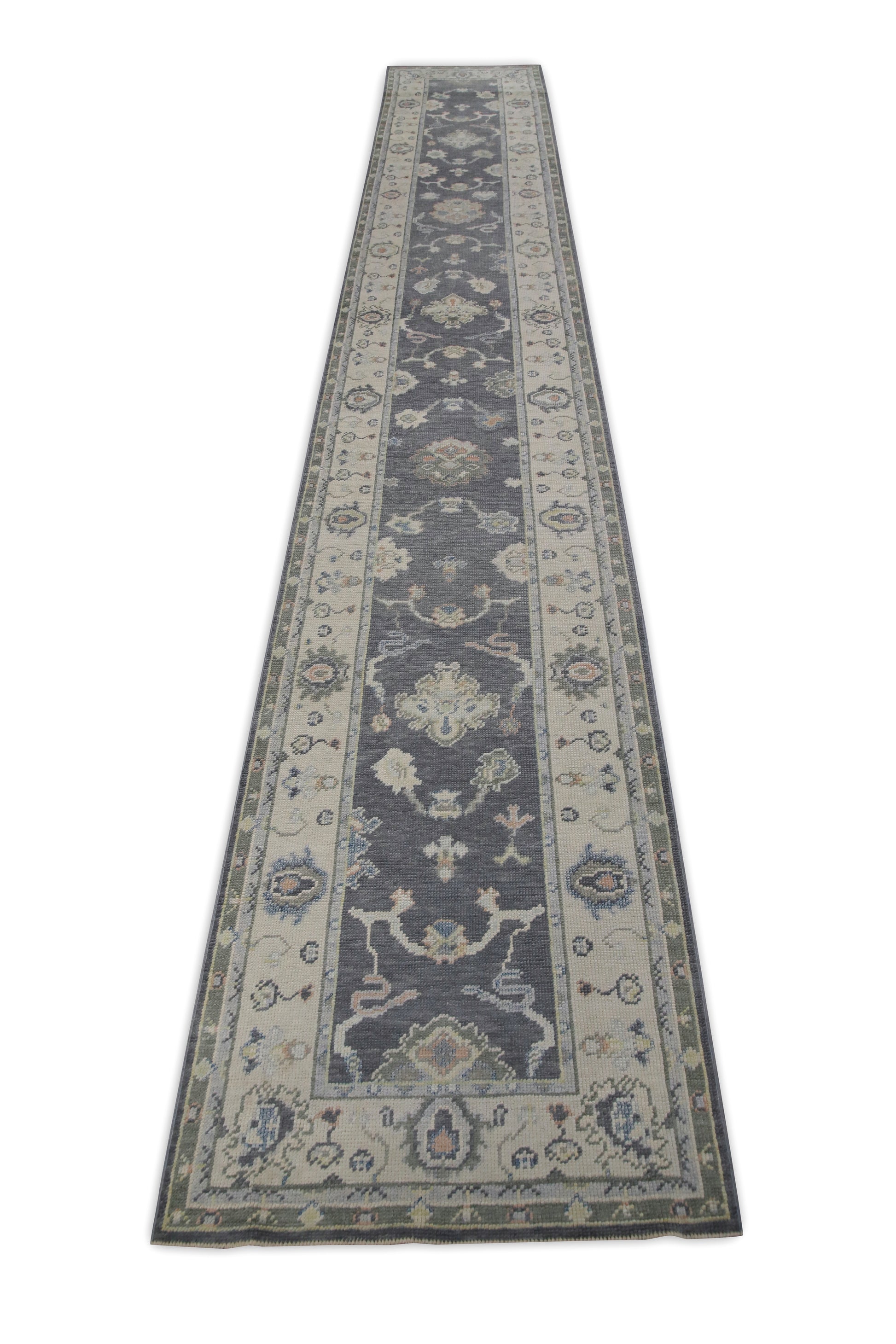 Turkish Oushak Rug 2'7" x 17'2" #7519